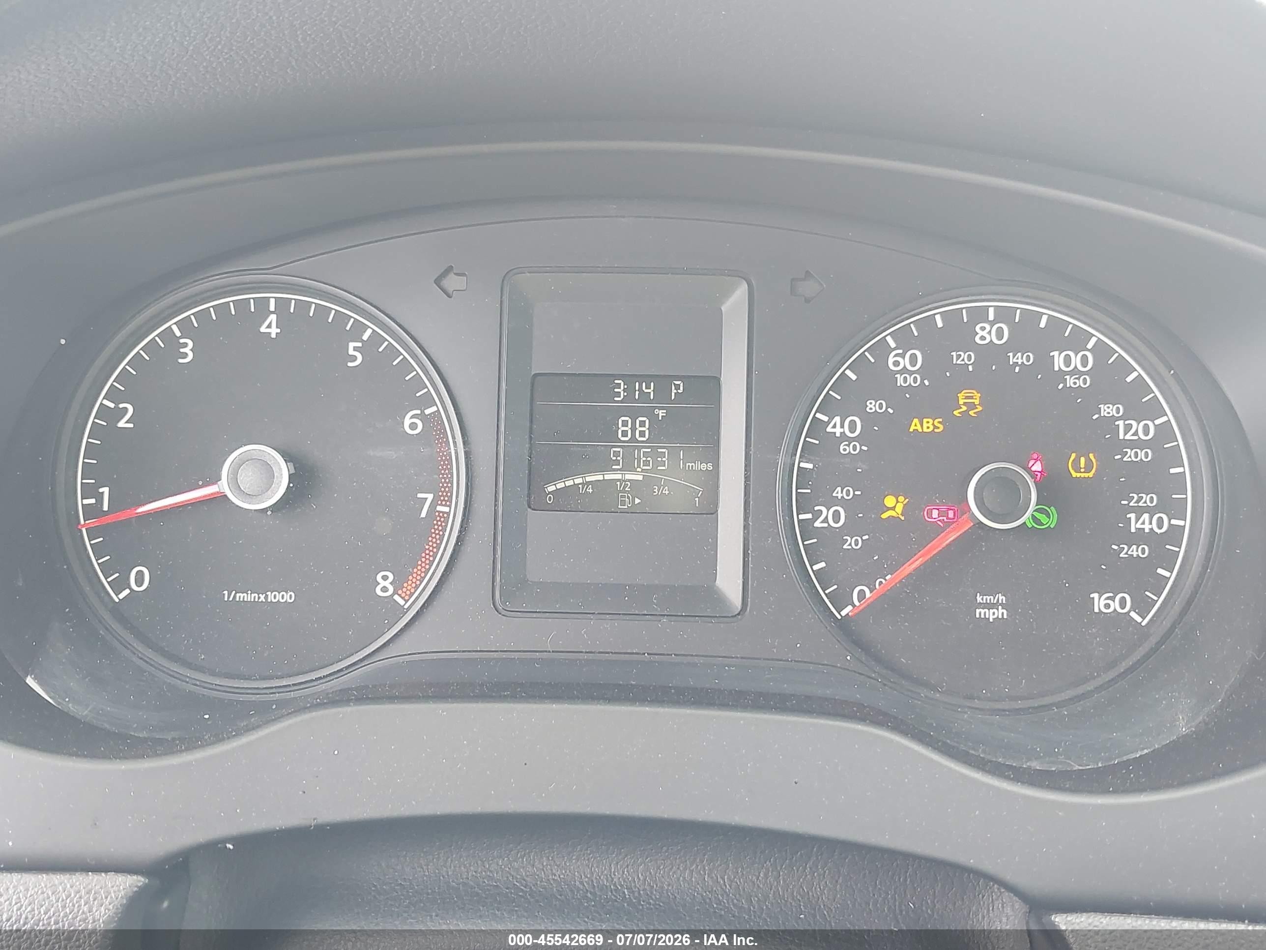 2013 Volkswagen Jetta 2.0l S Gray vin: 3VW2K7AJ8DM401556