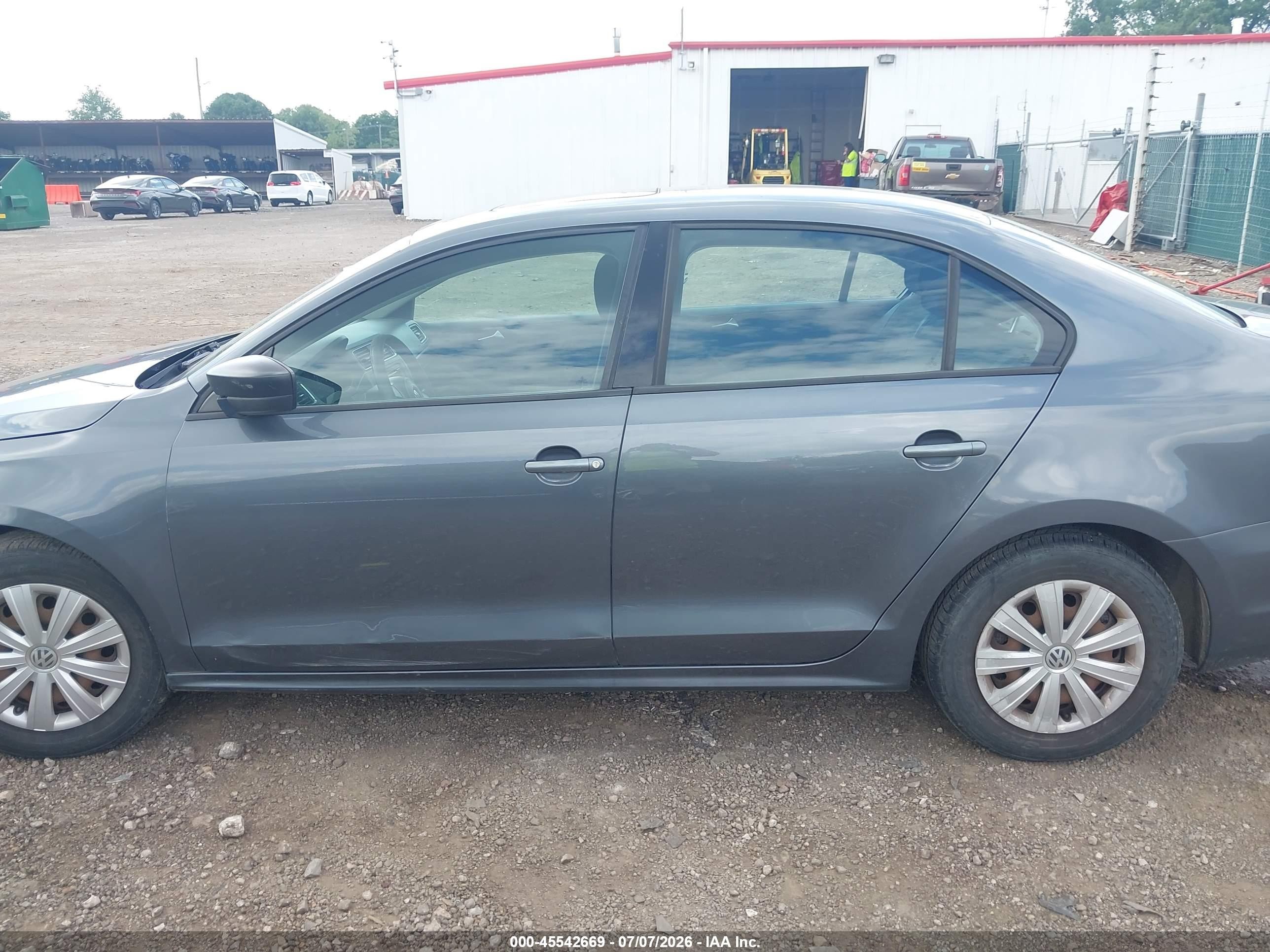 2013 Volkswagen Jetta 2.0l S Gray vin: 3VW2K7AJ8DM401556