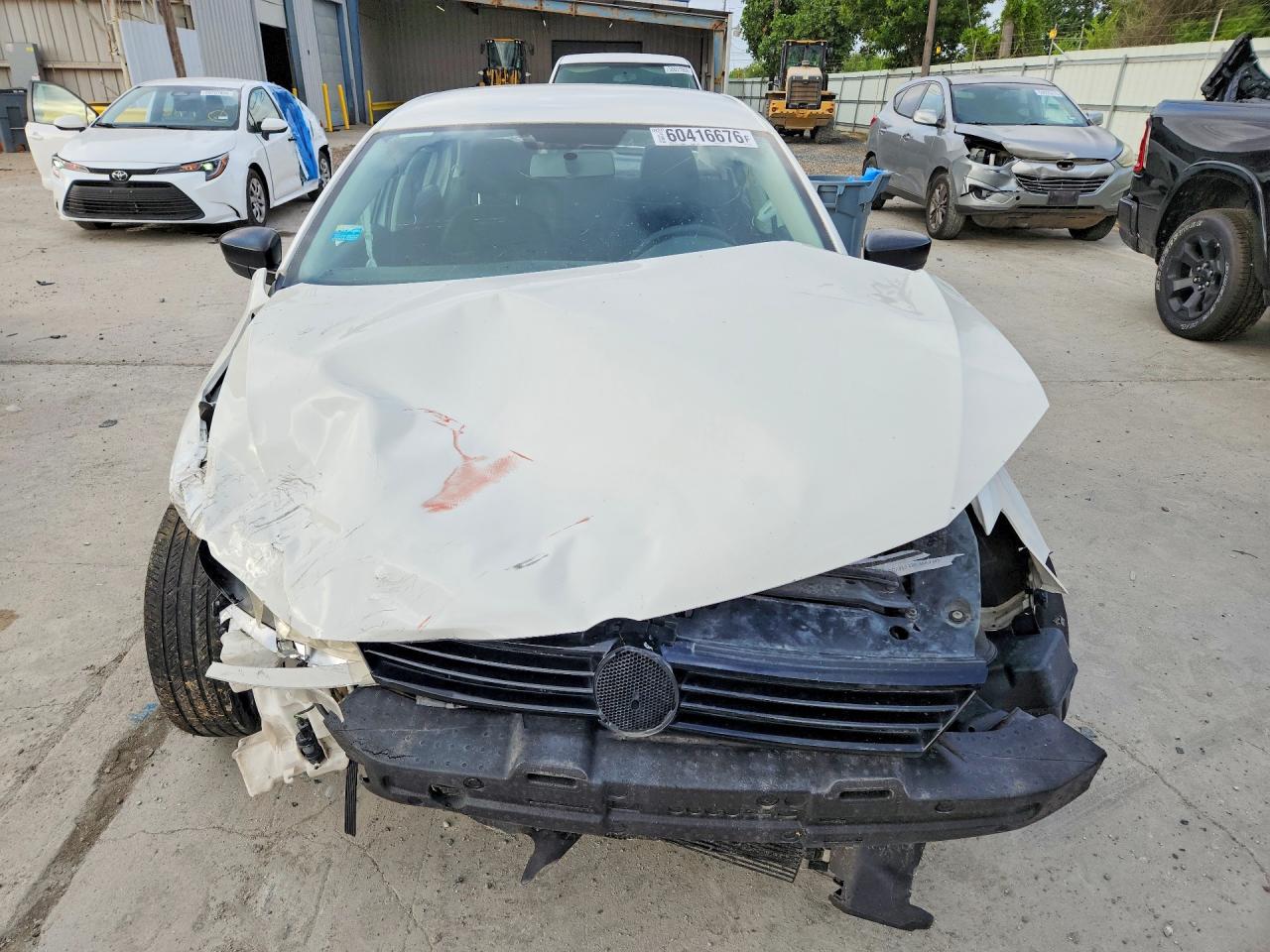 2014 Volkswagen Jetta Base White vin: 3VW2K7AJ8EM207613