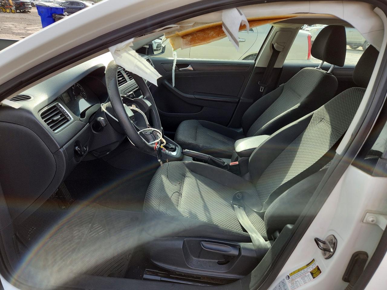 2014 Volkswagen Jetta Base White vin: 3VW2K7AJ8EM207613