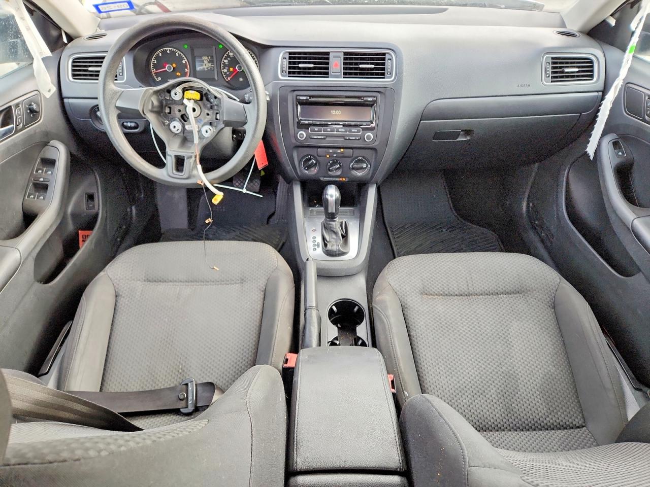 2014 Volkswagen Jetta Base White vin: 3VW2K7AJ8EM207613