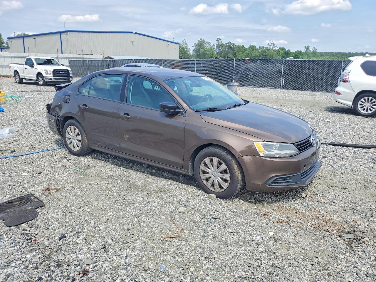 2014 Volkswagen Jetta Base Brown vin: 3VW2K7AJ8EM226002