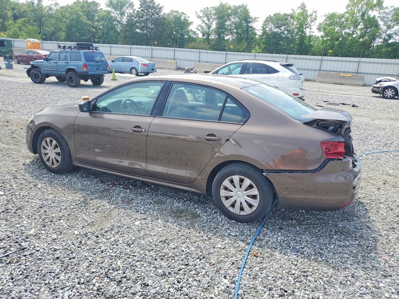 2014 Volkswagen Jetta Base Brown vin: 3VW2K7AJ8EM226002