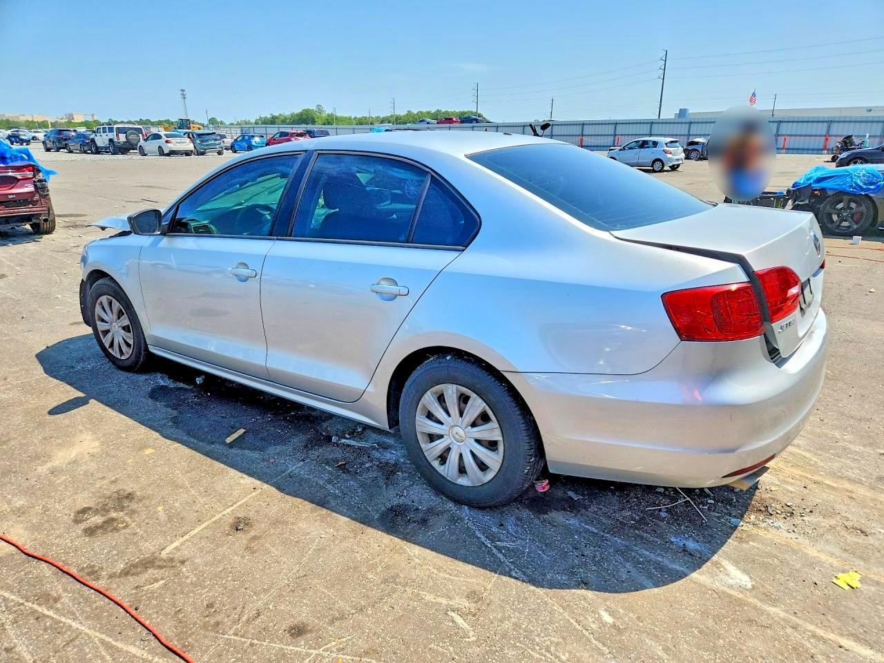 2014 Volkswagen Jetta Base Silver vin: 3VW2K7AJ8EM234584