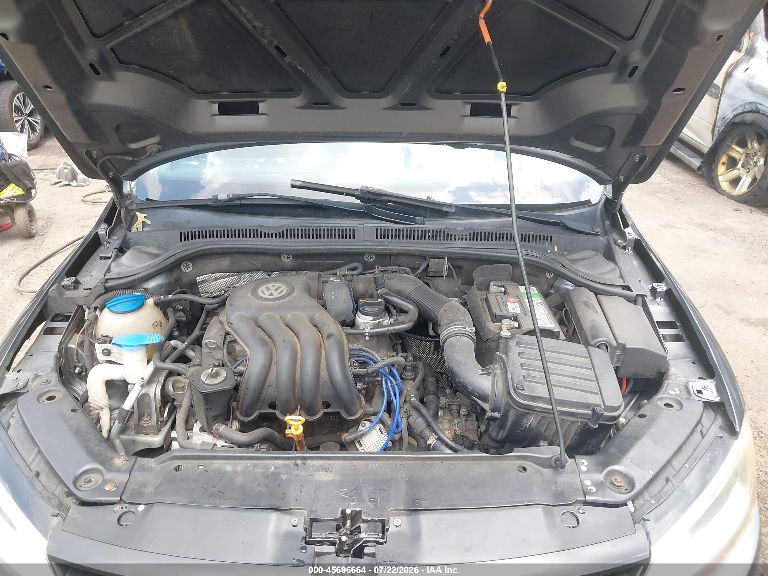 2014 Volkswagen Jetta 2.0l S Gray vin: 3VW2K7AJ8EM290573