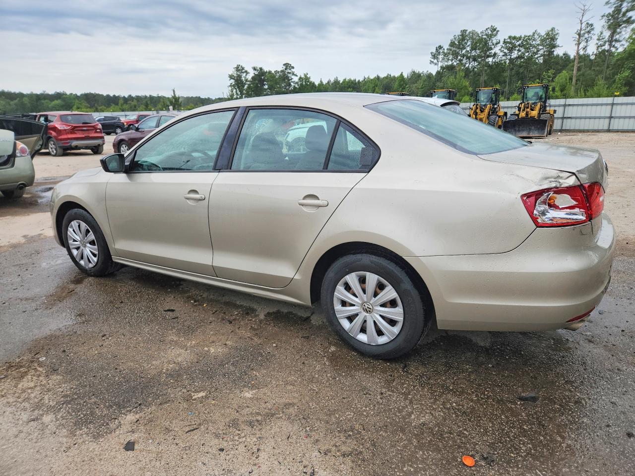 2014 Volkswagen Jetta Base Желто-коричневый vin: 3VW2K7AJ8EM290721