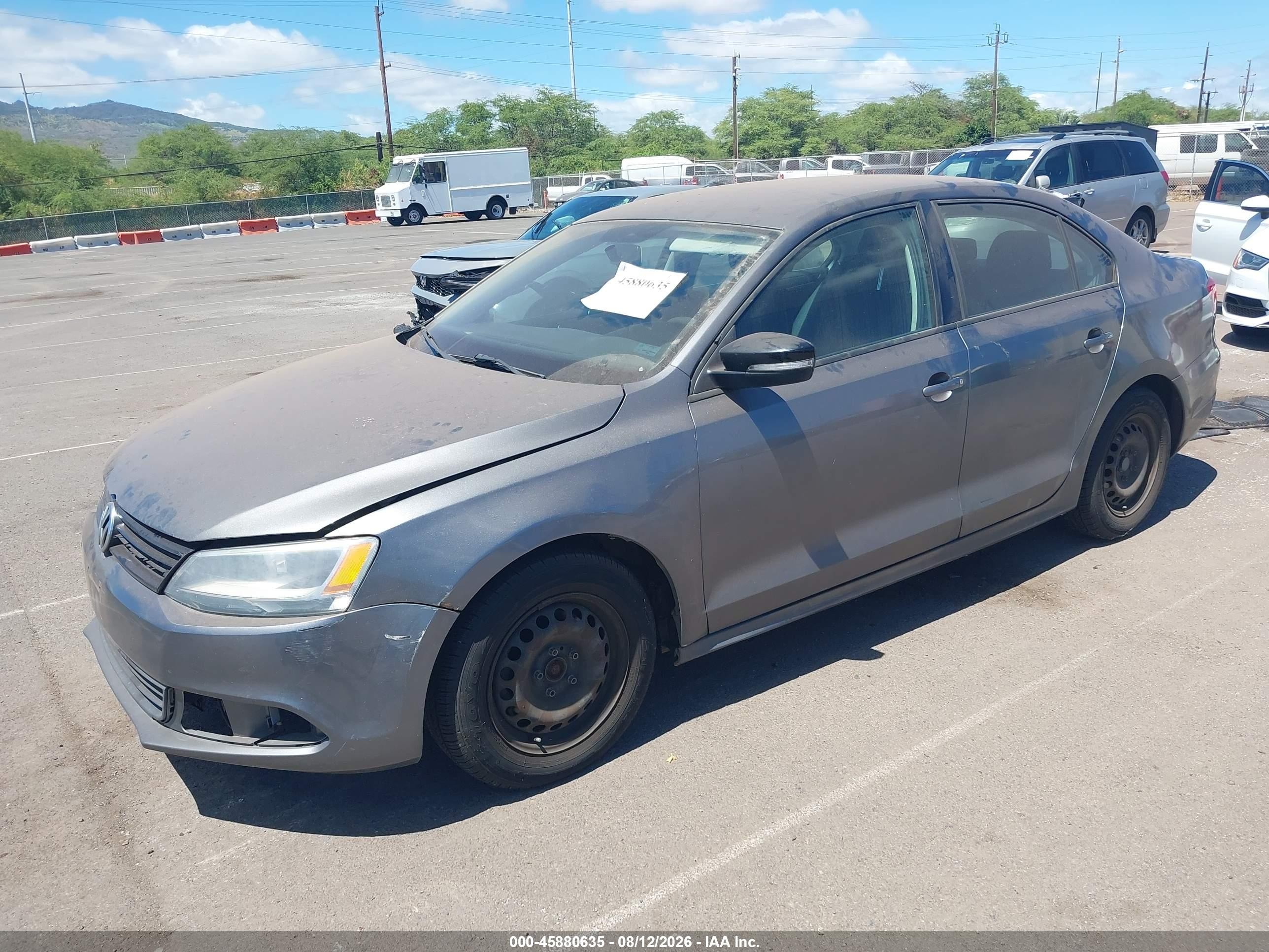 2014 Volkswagen Jetta 2.0l S Gray vin: 3VW2K7AJ8EM316234