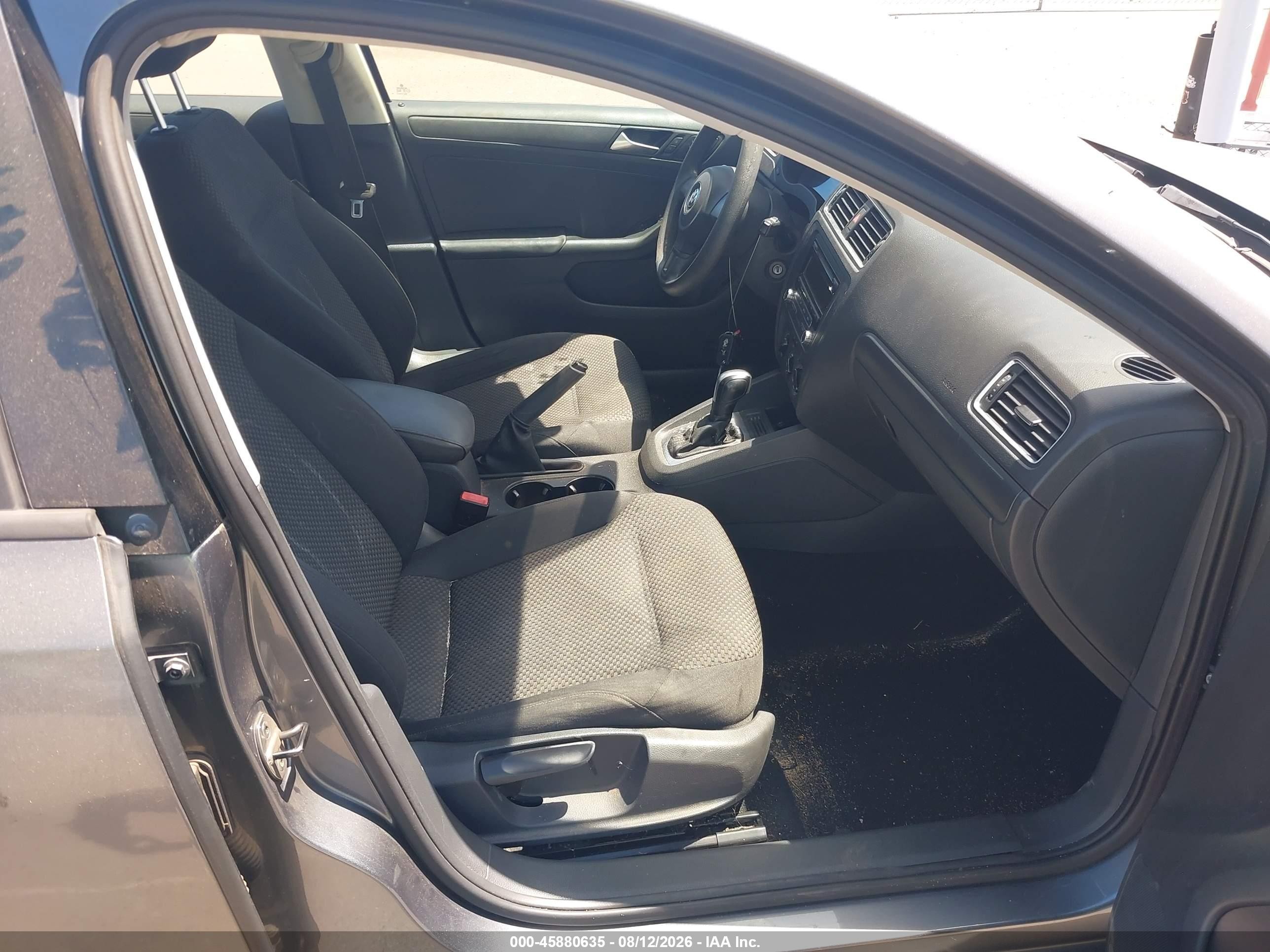 2014 Volkswagen Jetta 2.0l S Gray vin: 3VW2K7AJ8EM316234