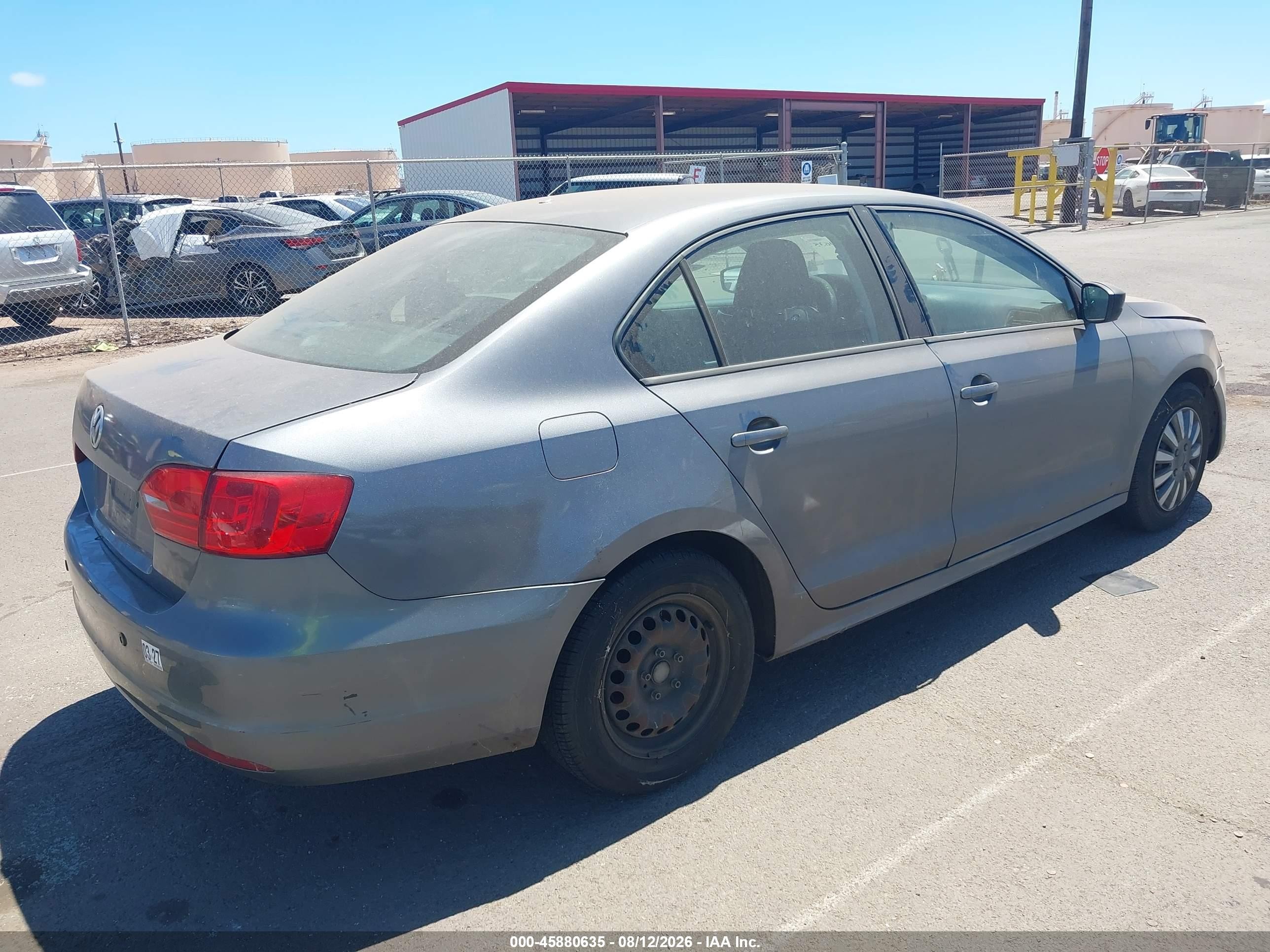 2014 Volkswagen Jetta 2.0l S Gray vin: 3VW2K7AJ8EM316234