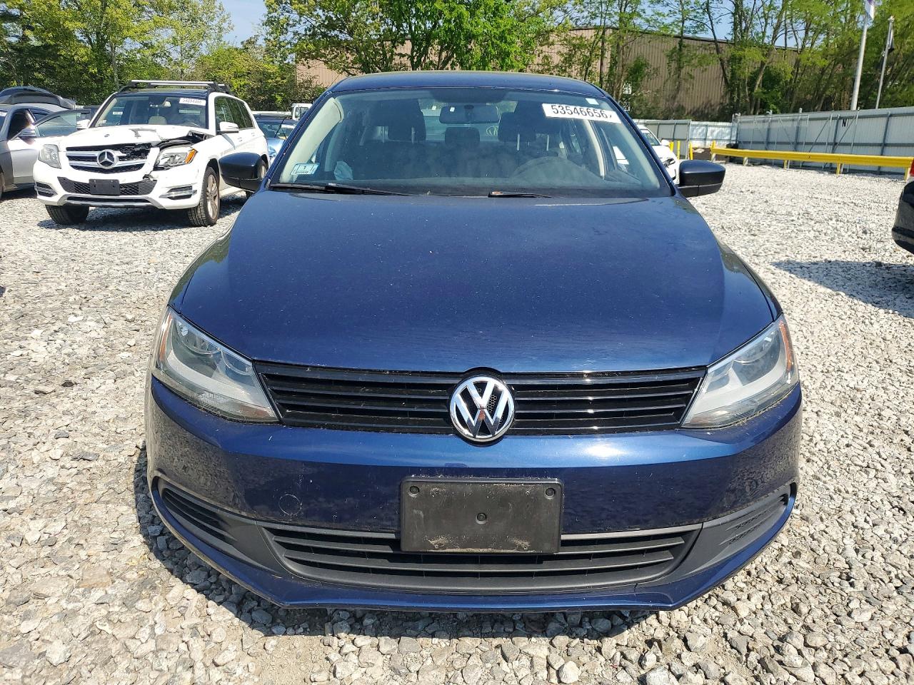 2014 Volkswagen Jetta Base Blue vin: 3VW2K7AJ8EM326147