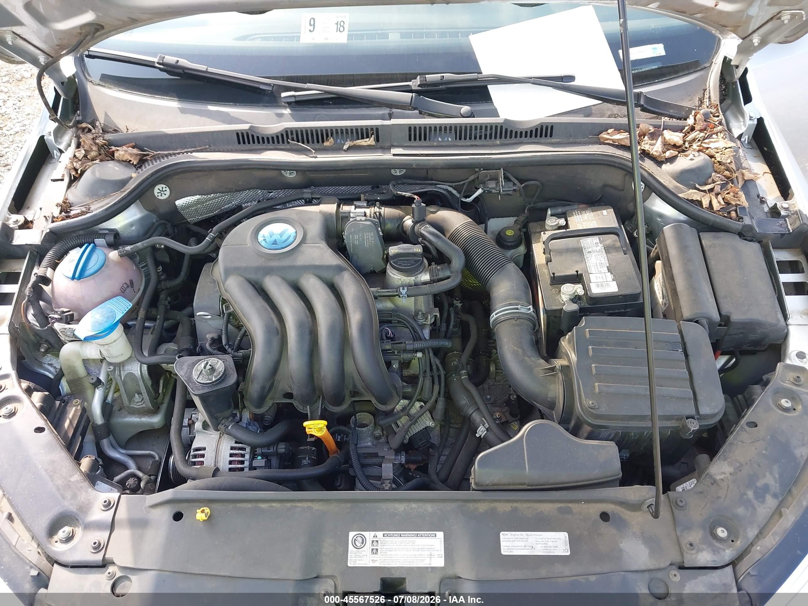 2014 Volkswagen Jetta 2.0l S Silver vin: 3VW2K7AJ8EM327802