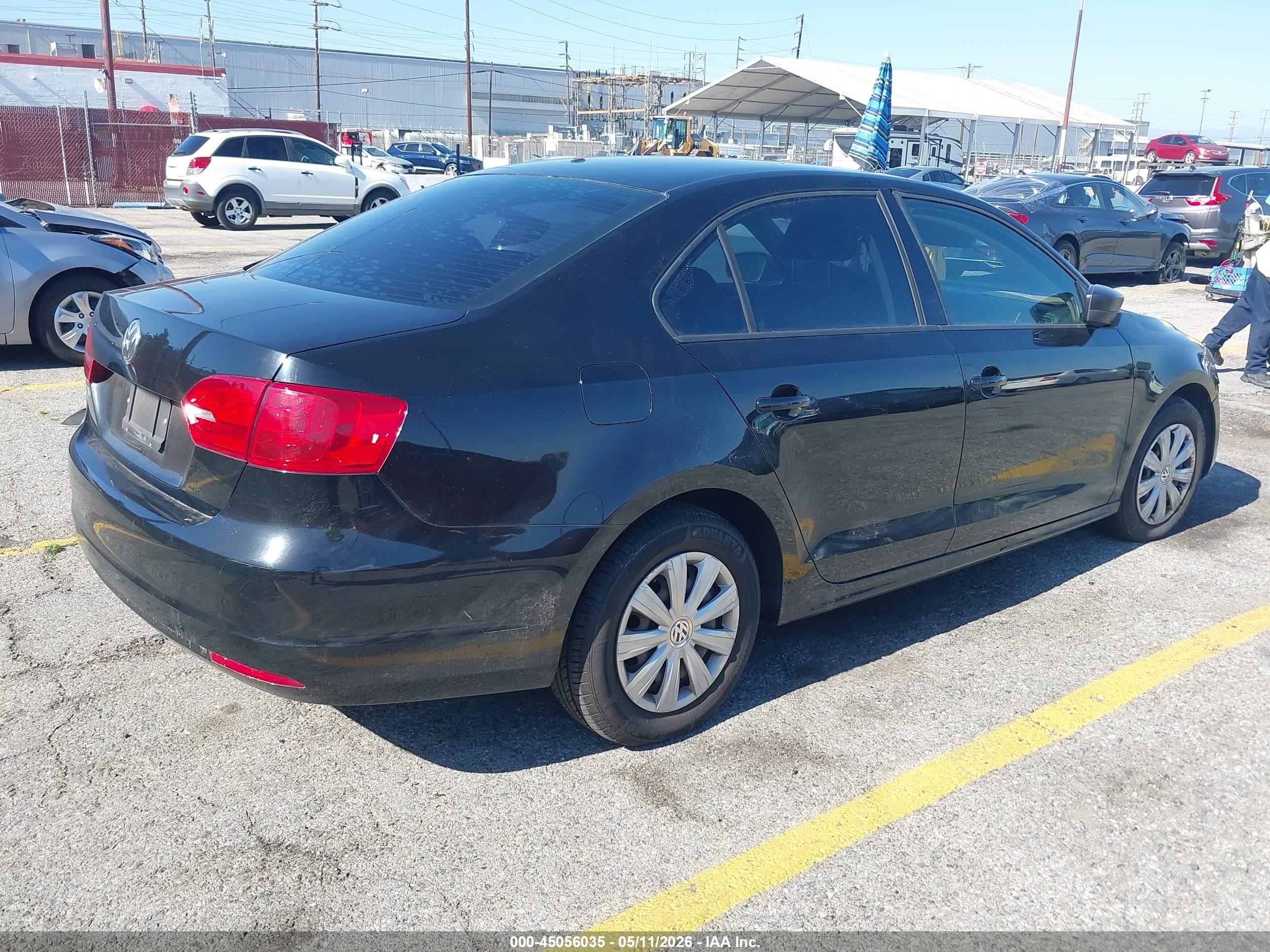 2014 Volkswagen Jetta 2.0l S Черный vin: 3VW2K7AJ8EM375946