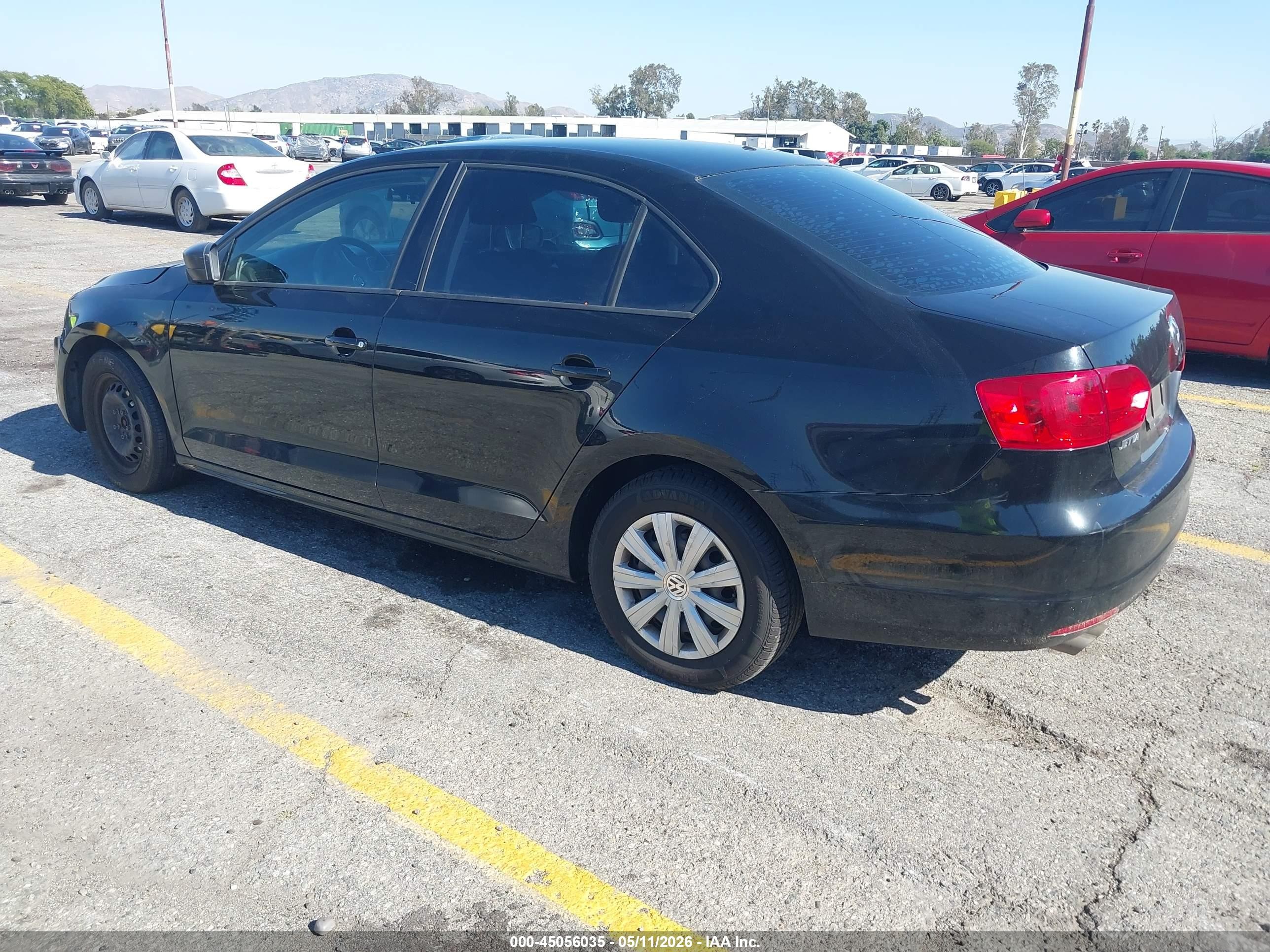 2014 Volkswagen Jetta 2.0l S Черный vin: 3VW2K7AJ8EM375946
