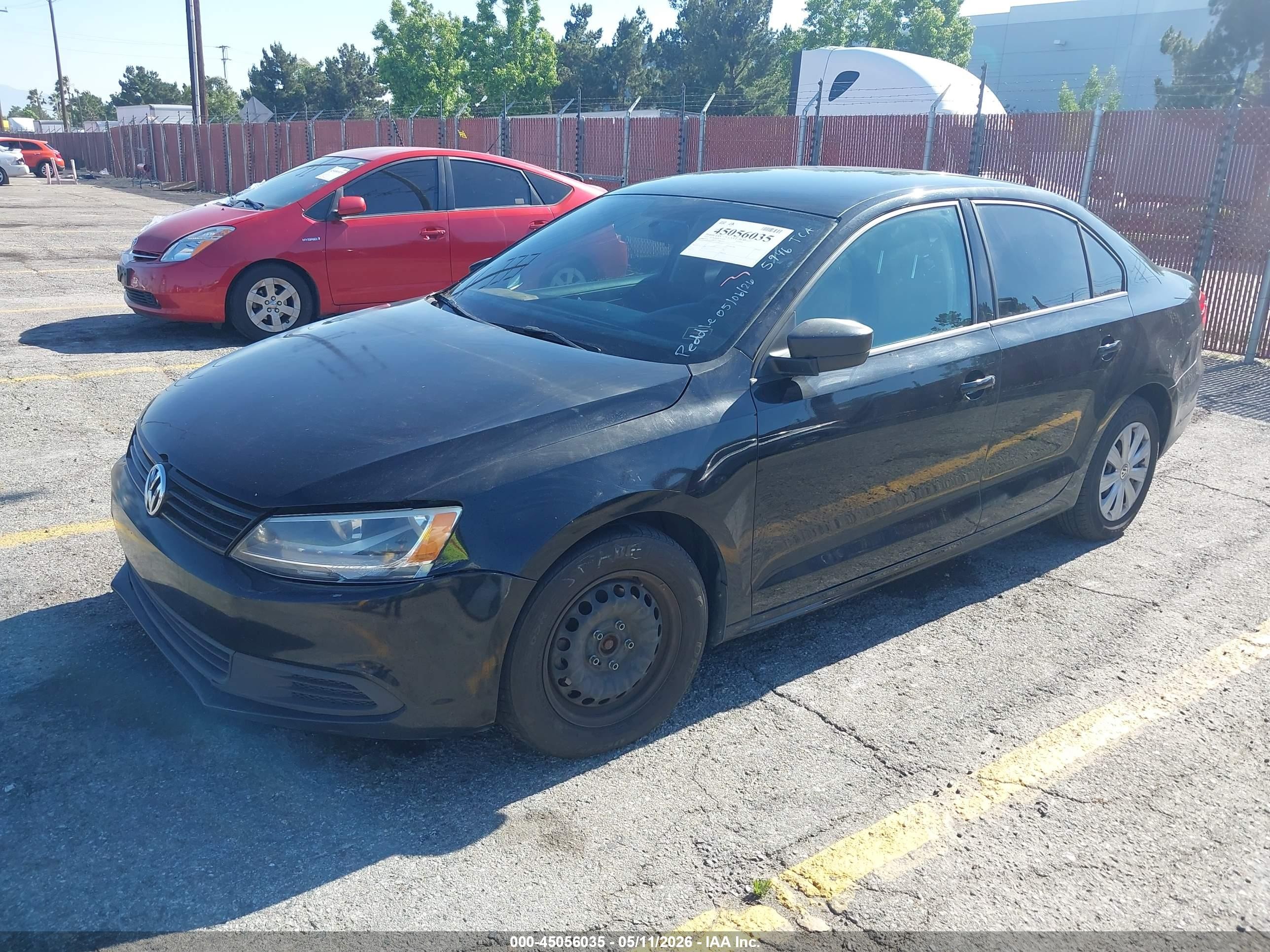 2014 Volkswagen Jetta 2.0l S Черный vin: 3VW2K7AJ8EM375946