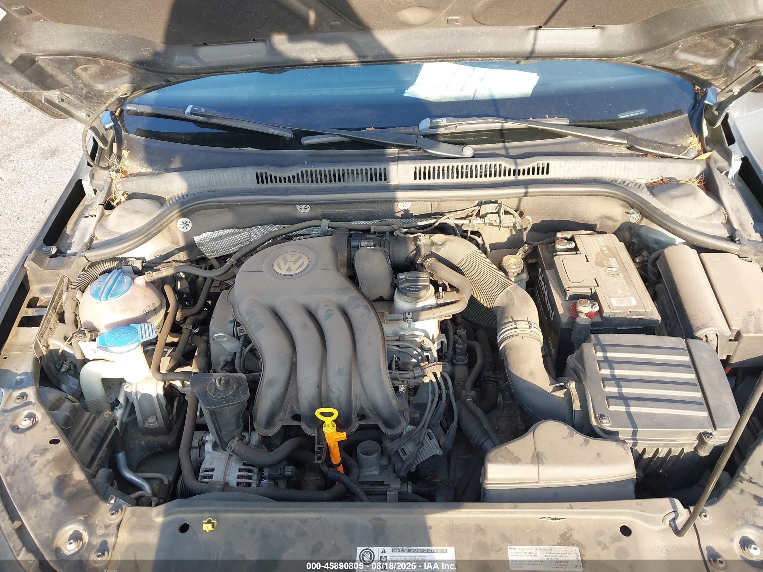 2015 Volkswagen Jetta 2.0l S Серый vin: 3VW2K7AJ8FM201960