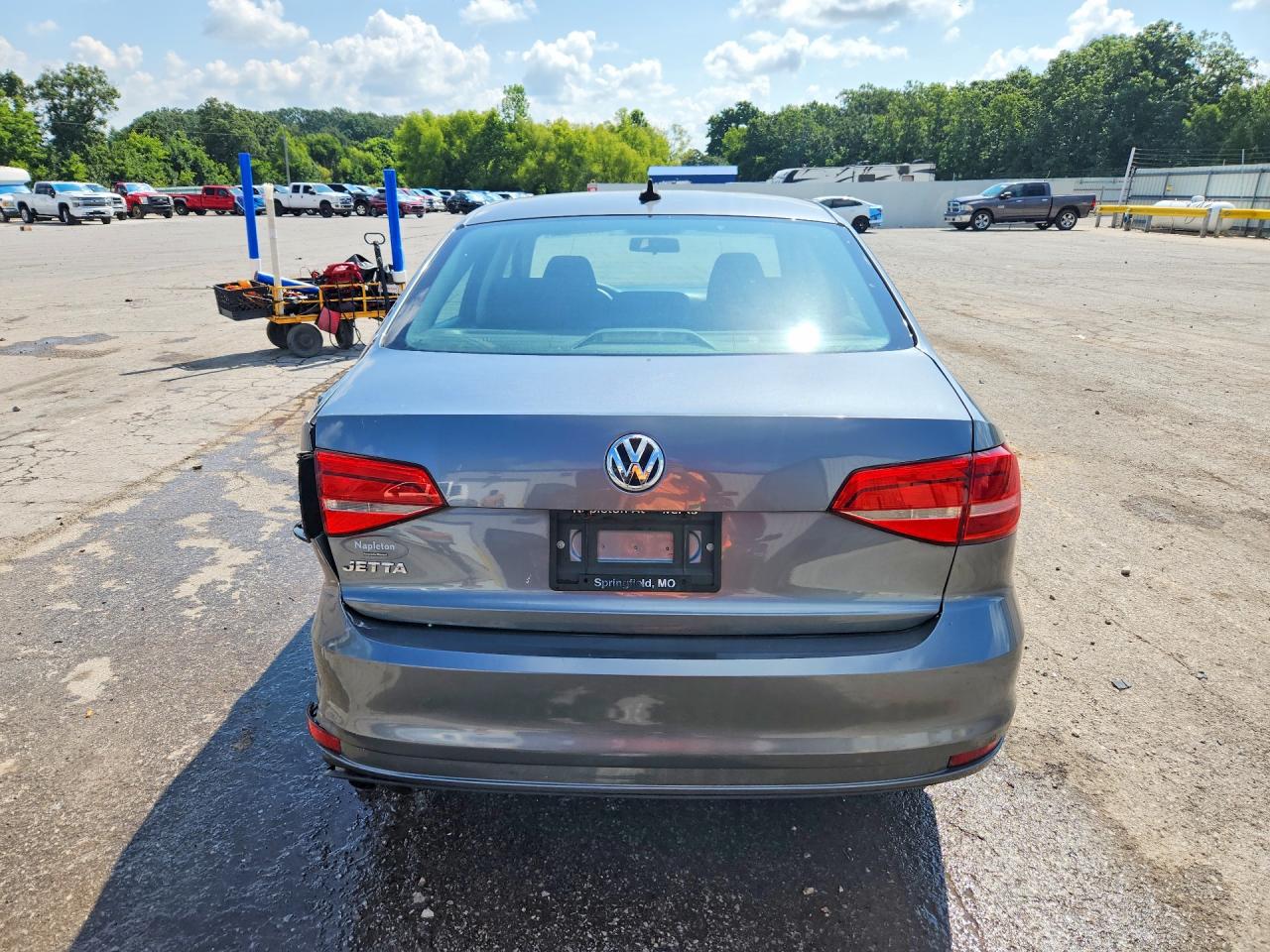 2015 Volkswagen Jetta Base Gray vin: 3VW2K7AJ8FM202476