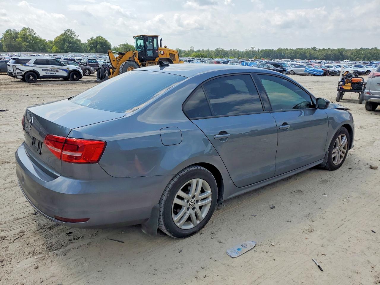 2015 Volkswagen Jetta Base Gray vin: 3VW2K7AJ8FM217835