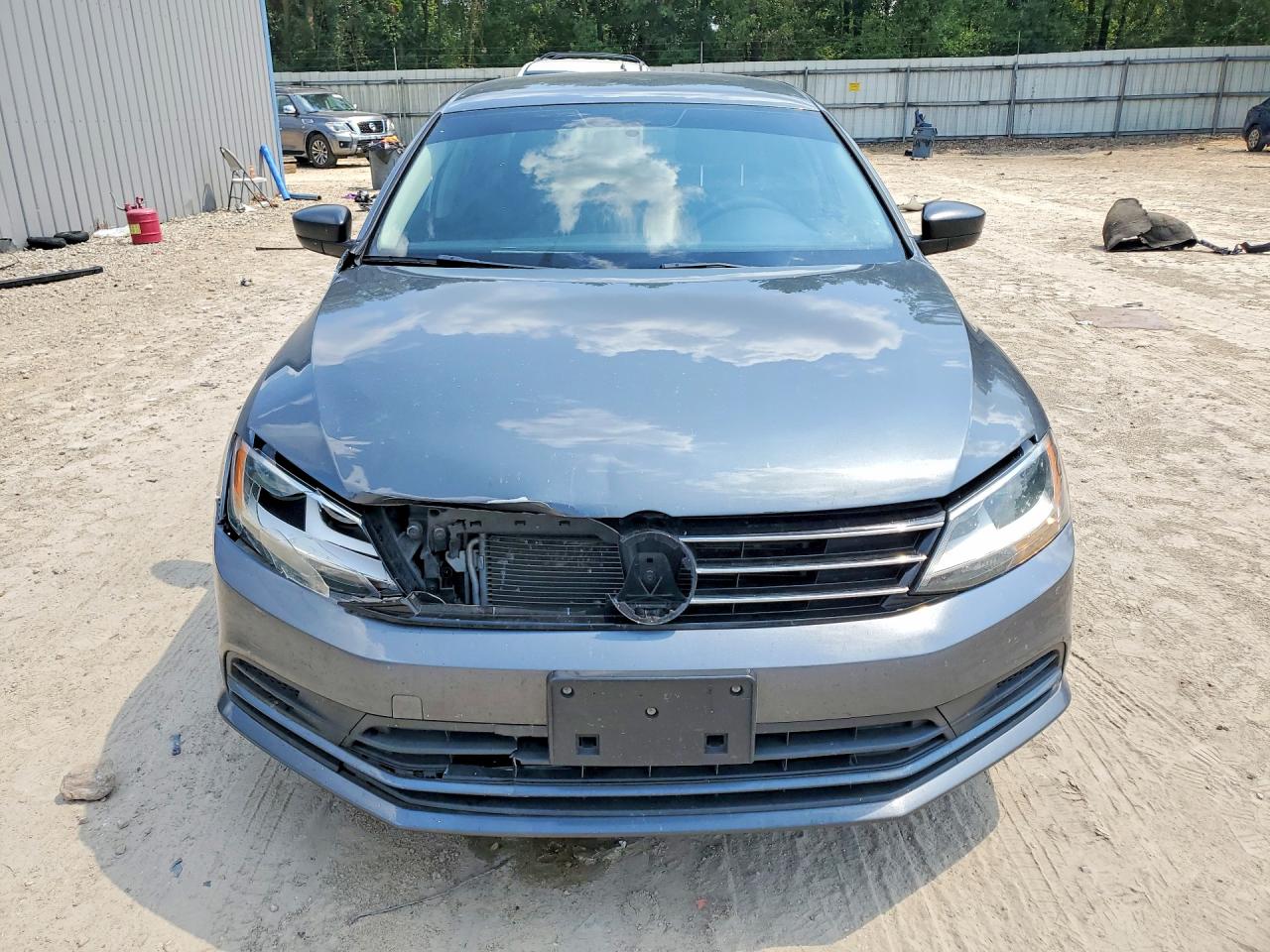 2015 Volkswagen Jetta Base Gray vin: 3VW2K7AJ8FM217835