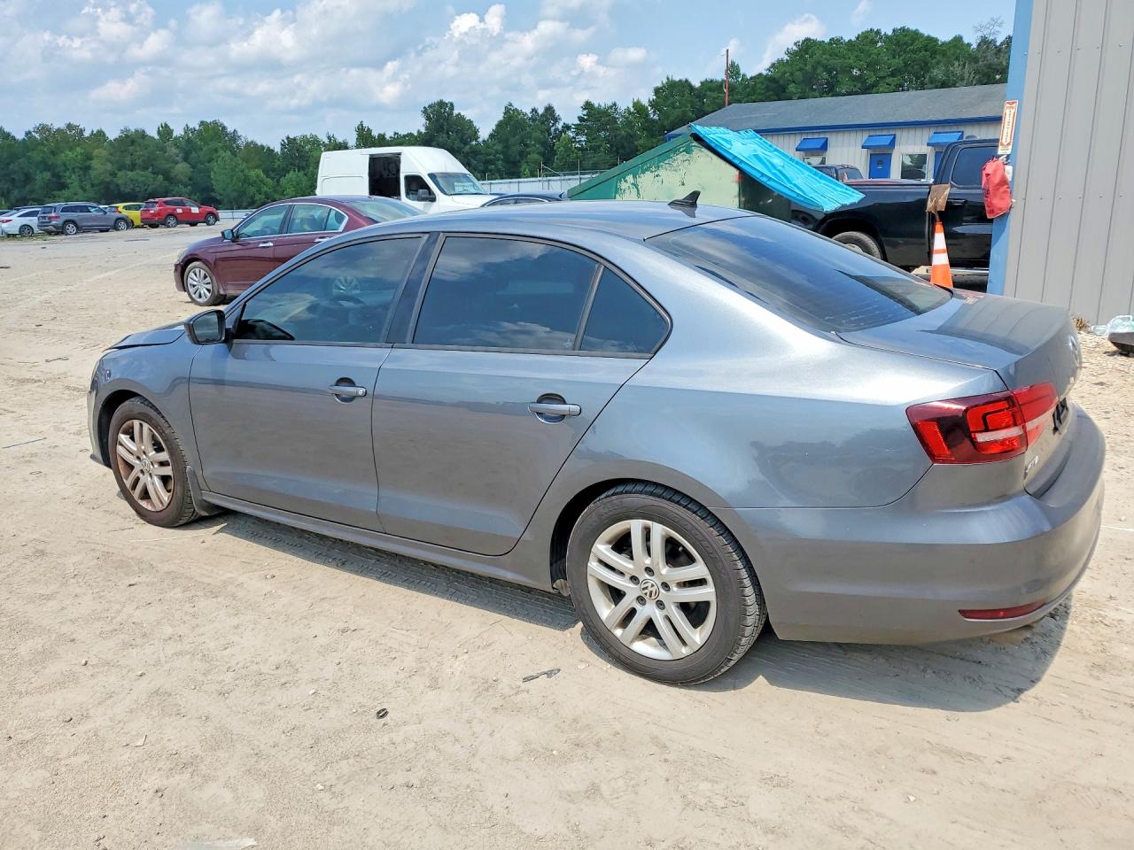 2015 Volkswagen Jetta Base Gray vin: 3VW2K7AJ8FM217835