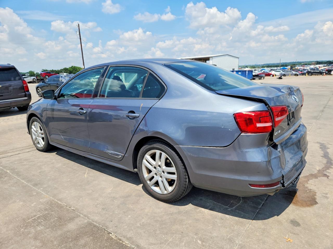 2015 Volkswagen Jetta Base Синий vin: 3VW2K7AJ8FM230231