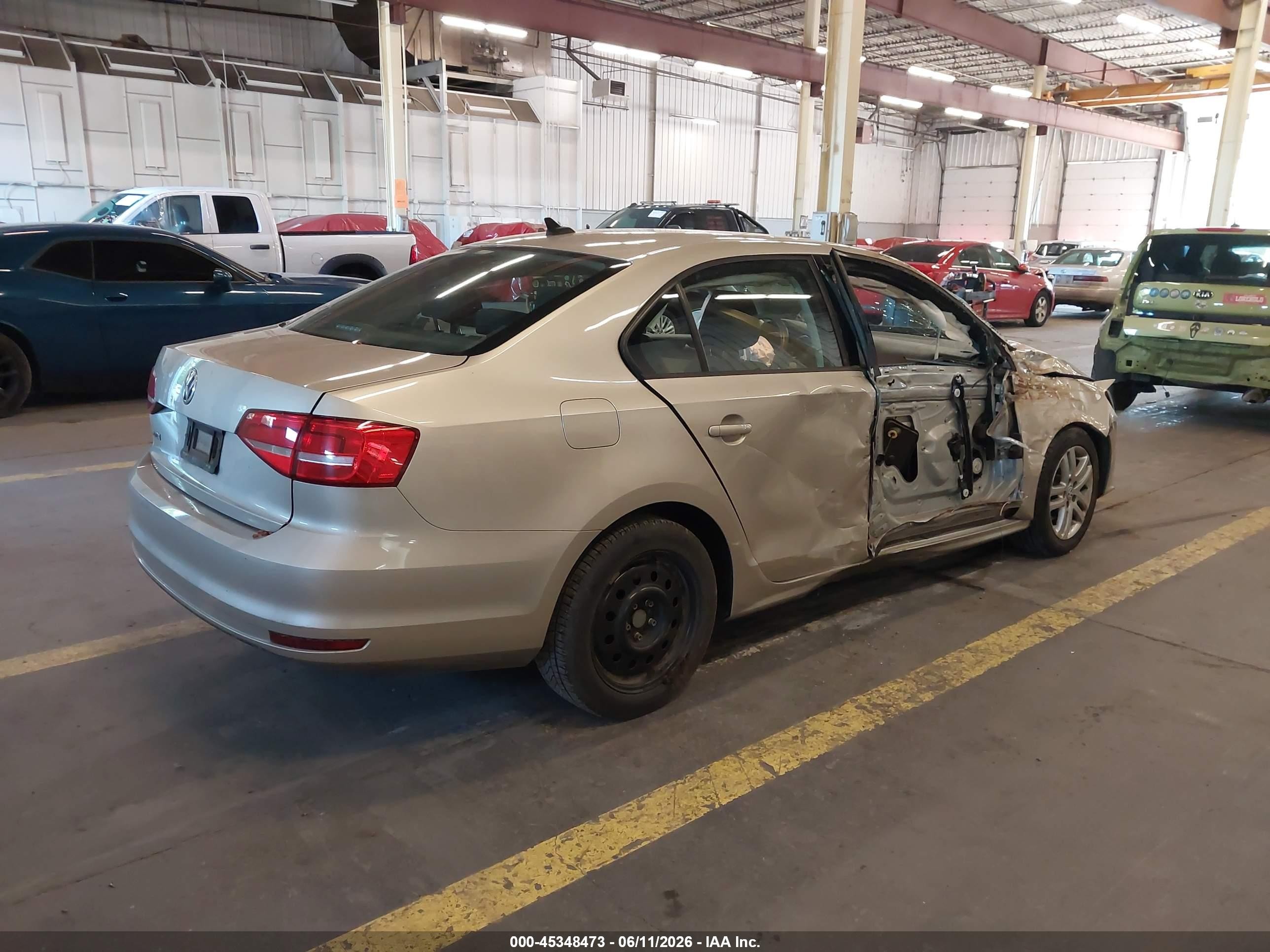 2015 Volkswagen Jetta 2.0l S Gold vin: 3VW2K7AJ8FM237423