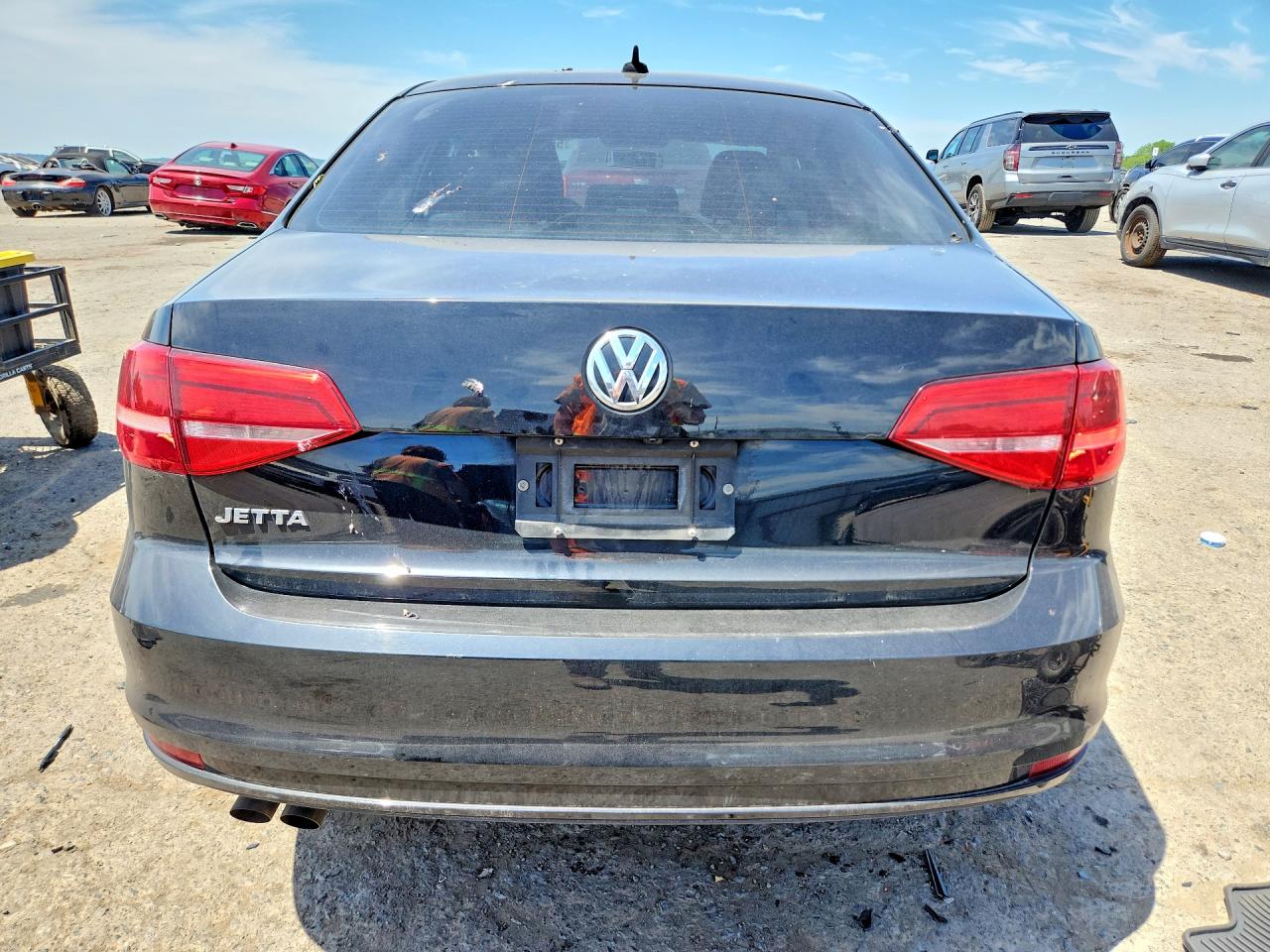 2015 Volkswagen Jetta Base Black vin: 3VW2K7AJ8FM241360