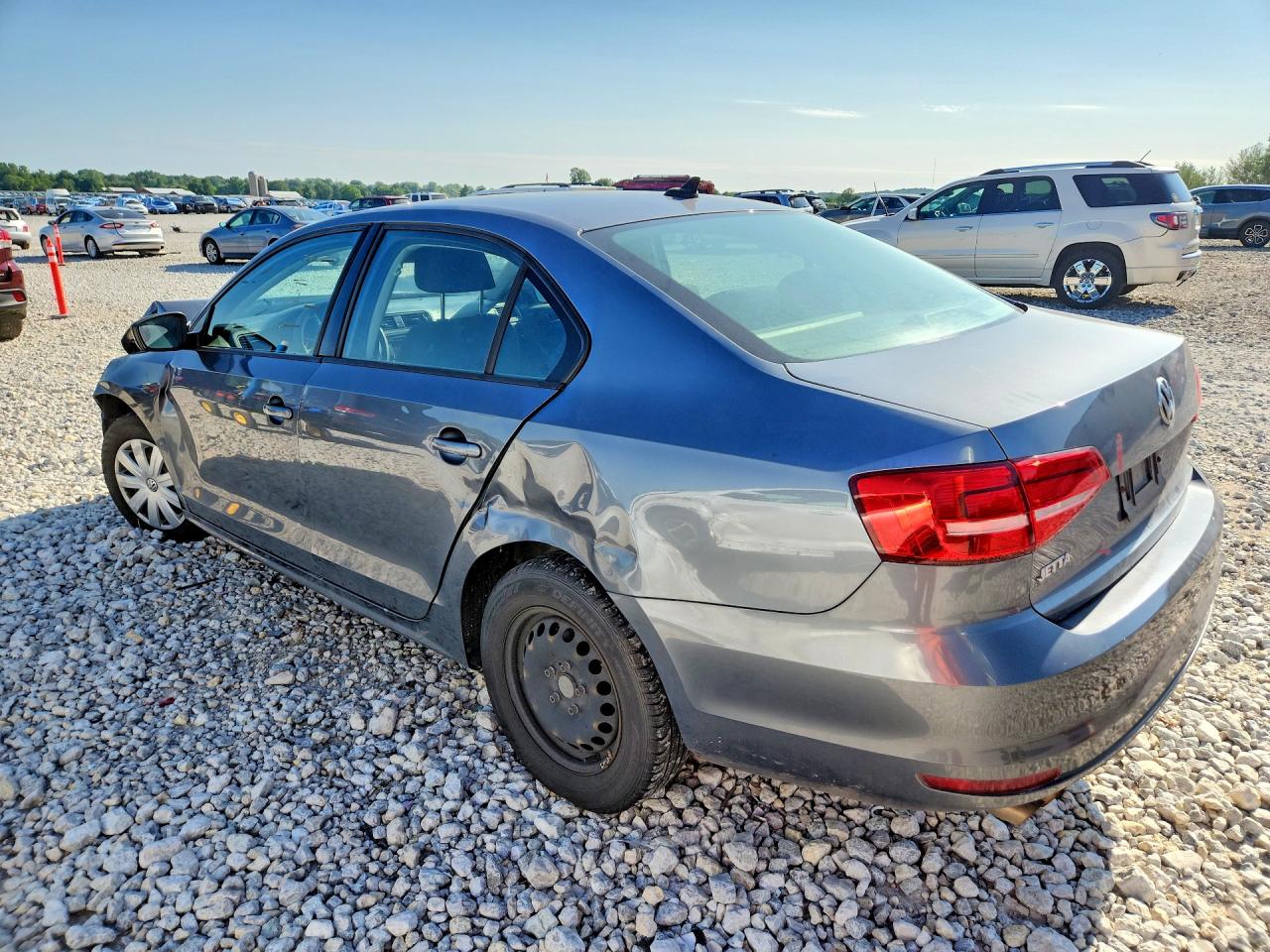 2015 Volkswagen Jetta Base Teal vin: 3VW2K7AJ8FM259793