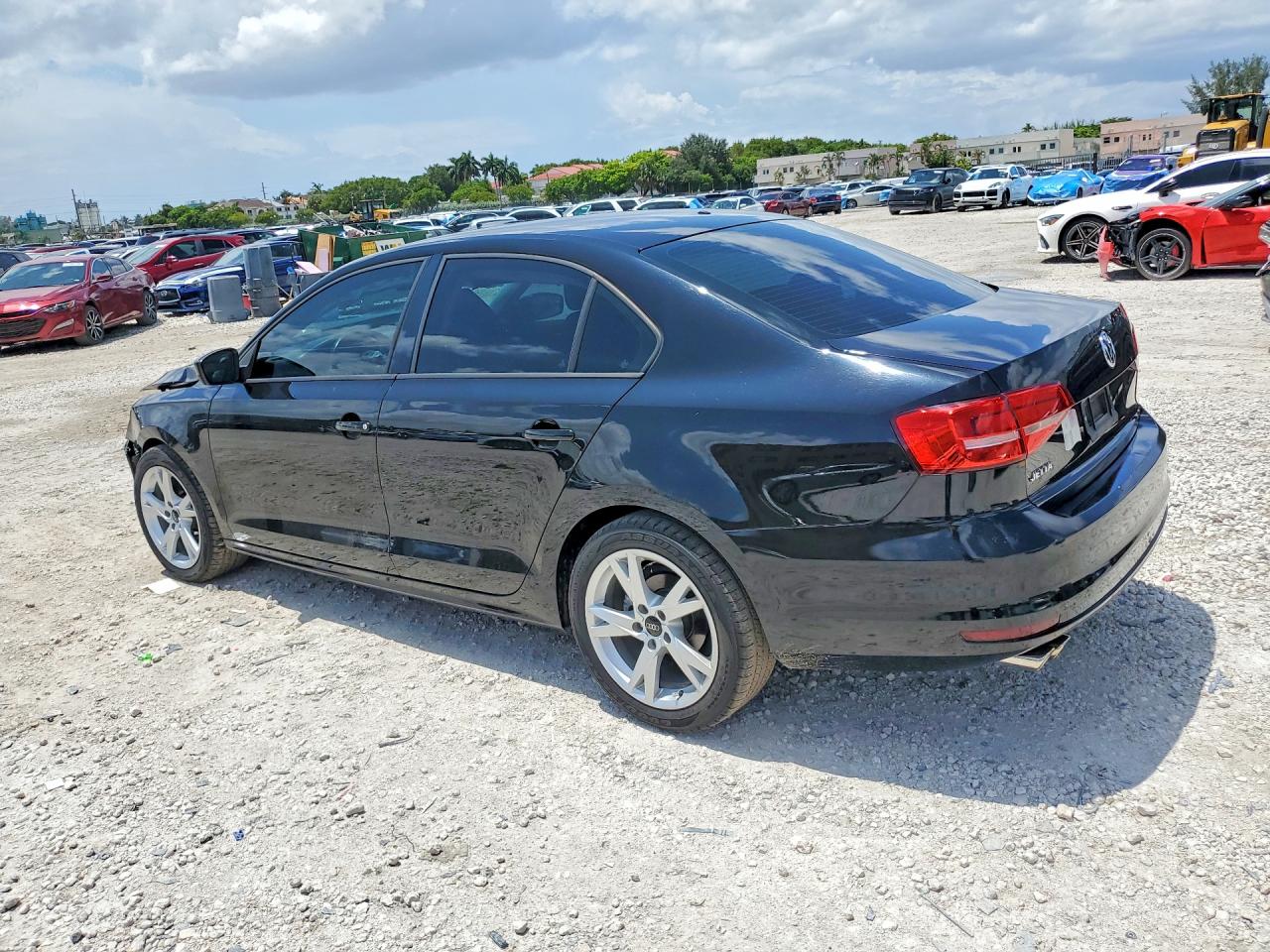2015 Volkswagen Jetta Base Black vin: 3VW2K7AJ8FM317773