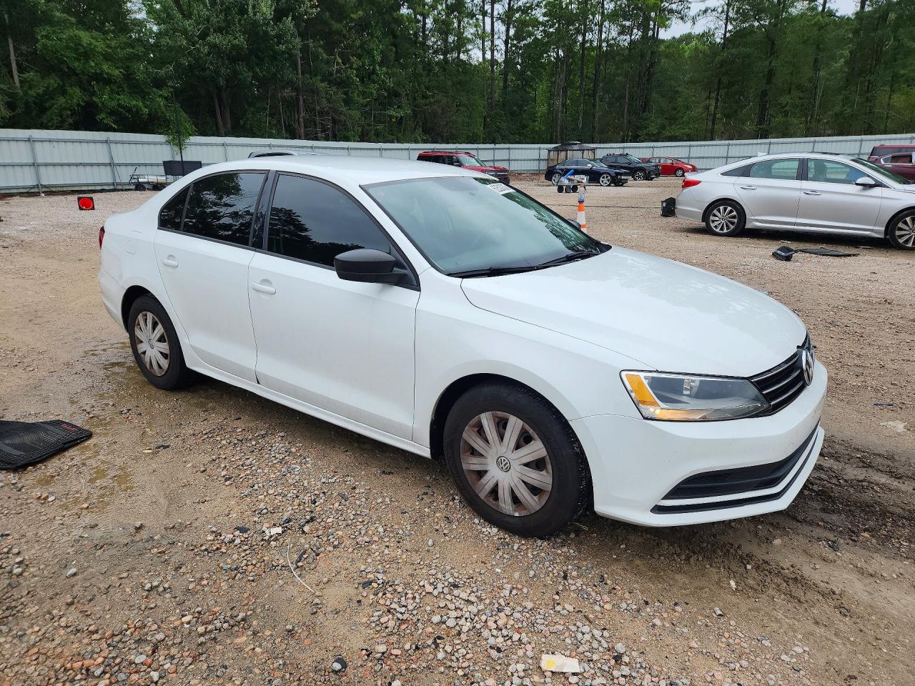 2015 Volkswagen Jetta Base Белый vin: 3VW2K7AJ8FM347419