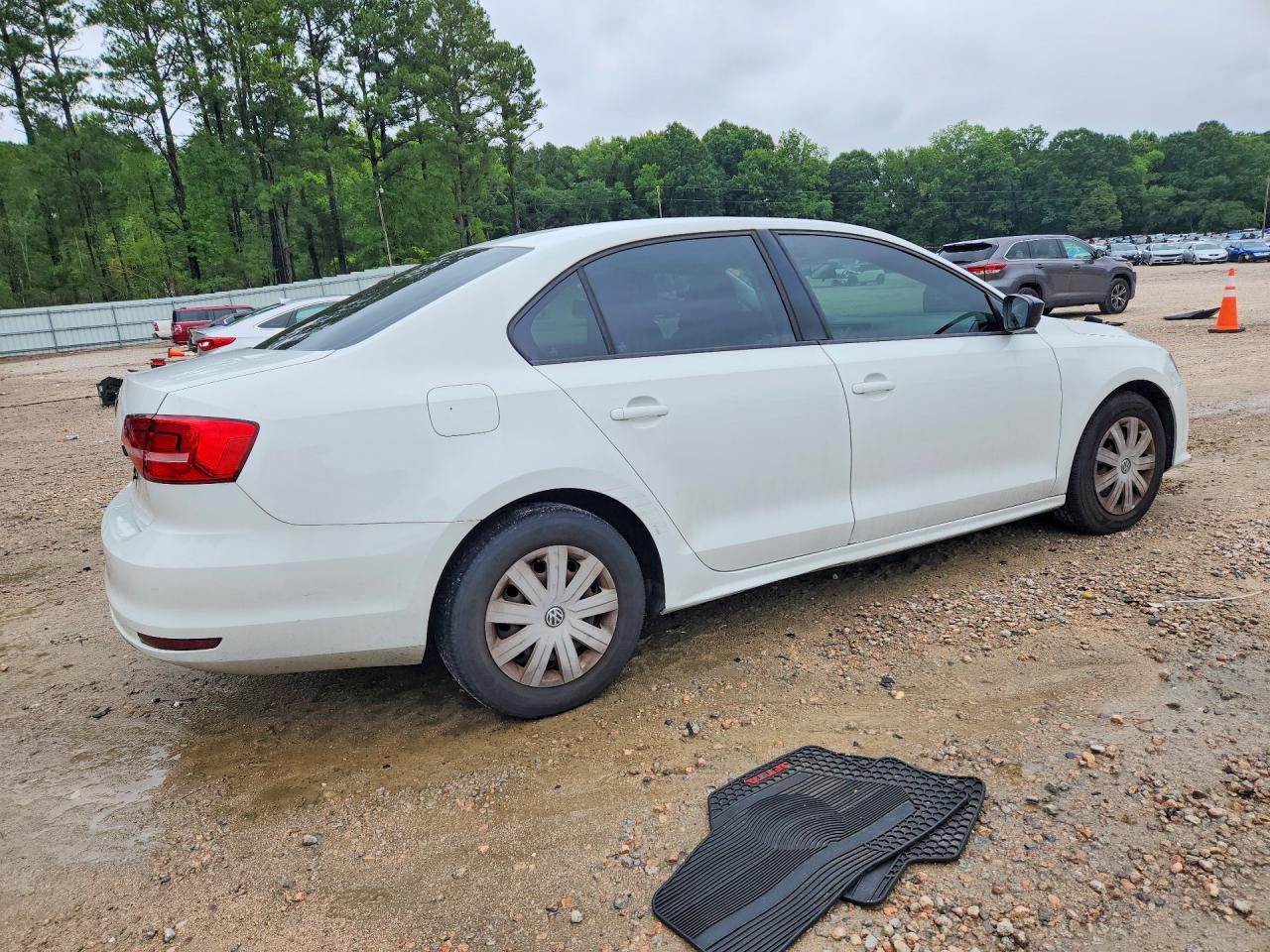 2015 Volkswagen Jetta Base Белый vin: 3VW2K7AJ8FM347419