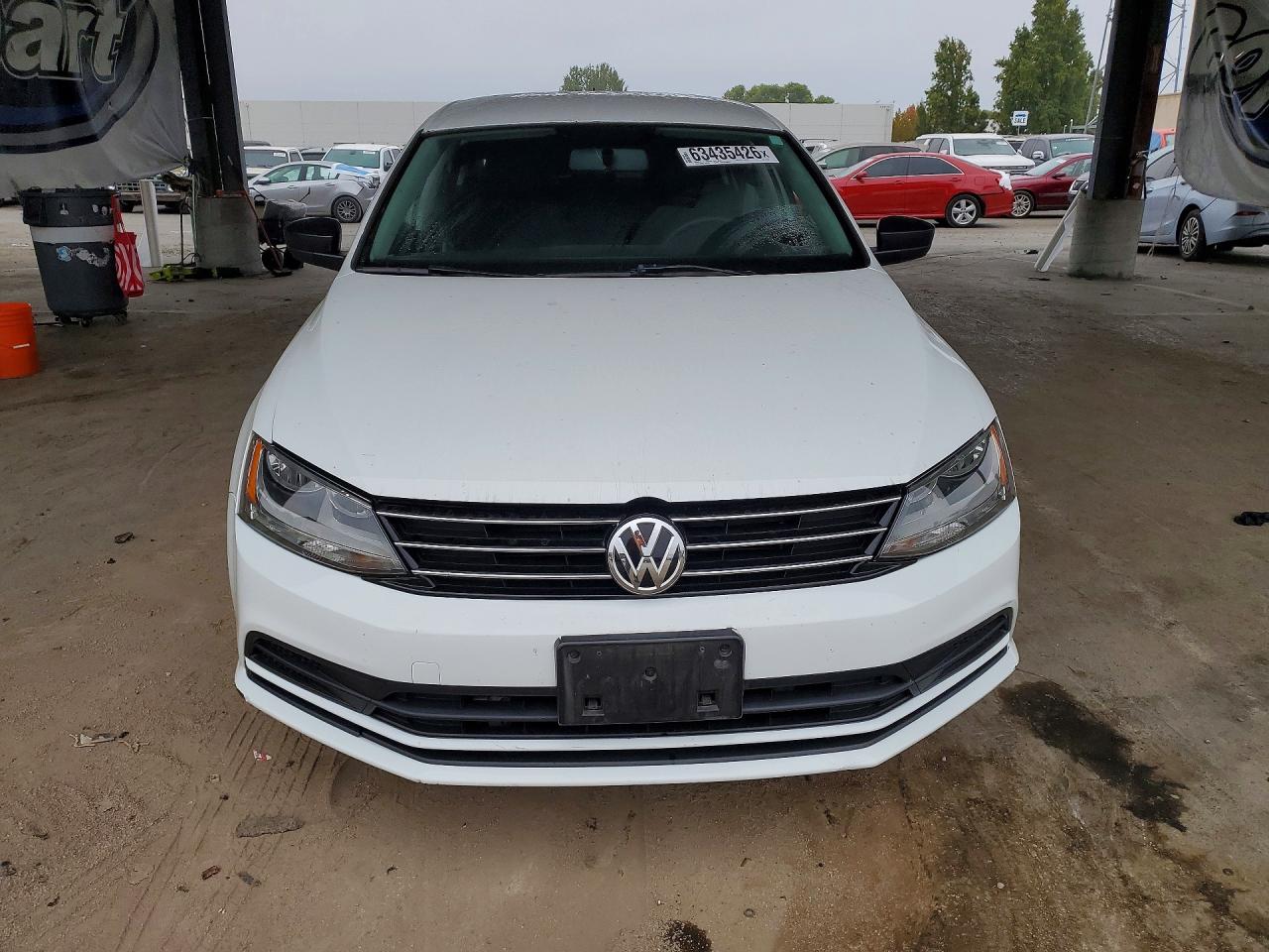 2015 Volkswagen Jetta Base White vin: 3VW2K7AJ8FM356637