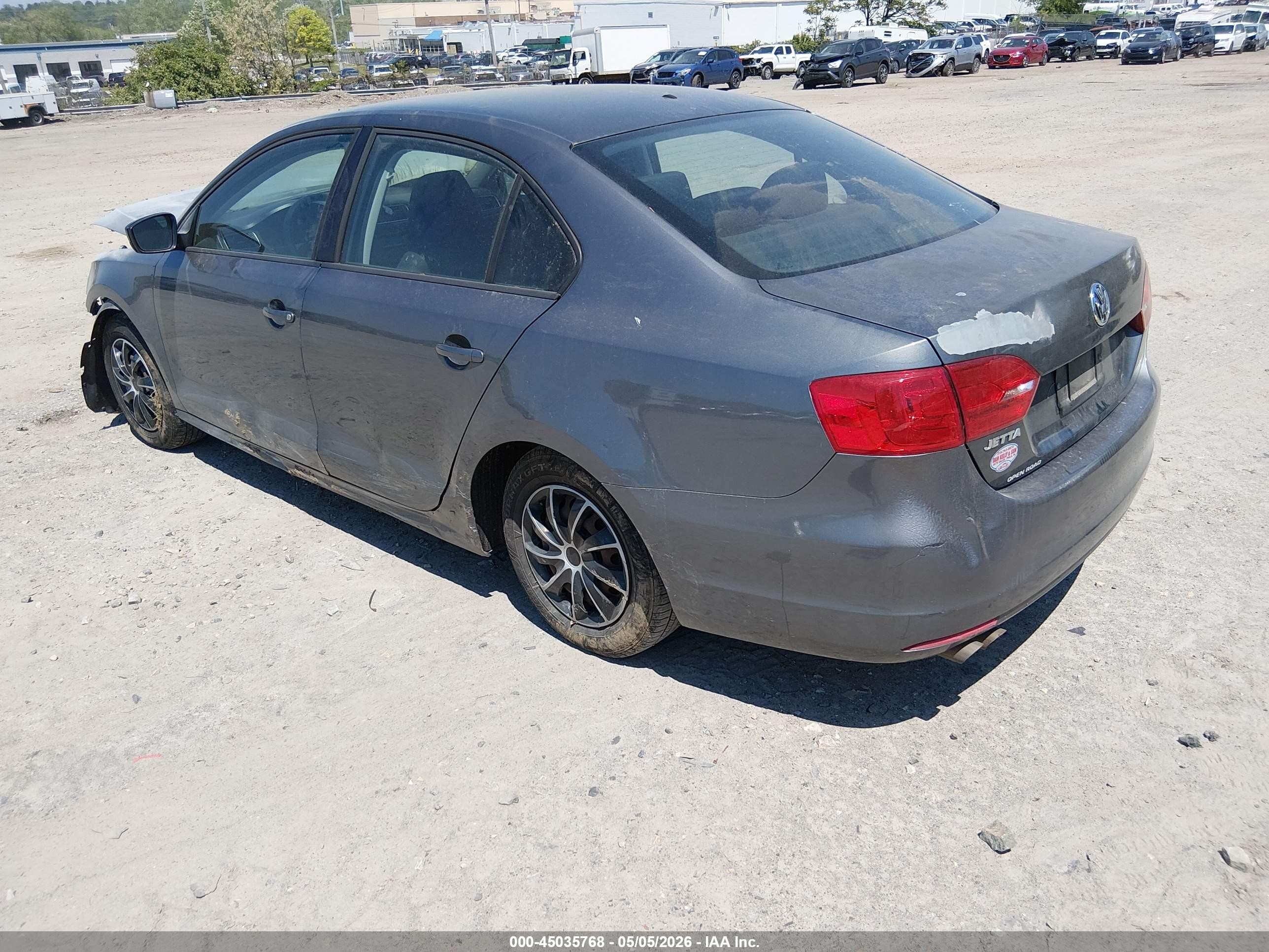 2011 Volkswagen Jetta 2.0l S Gray vin: 3VW2K7AJ9BM374350