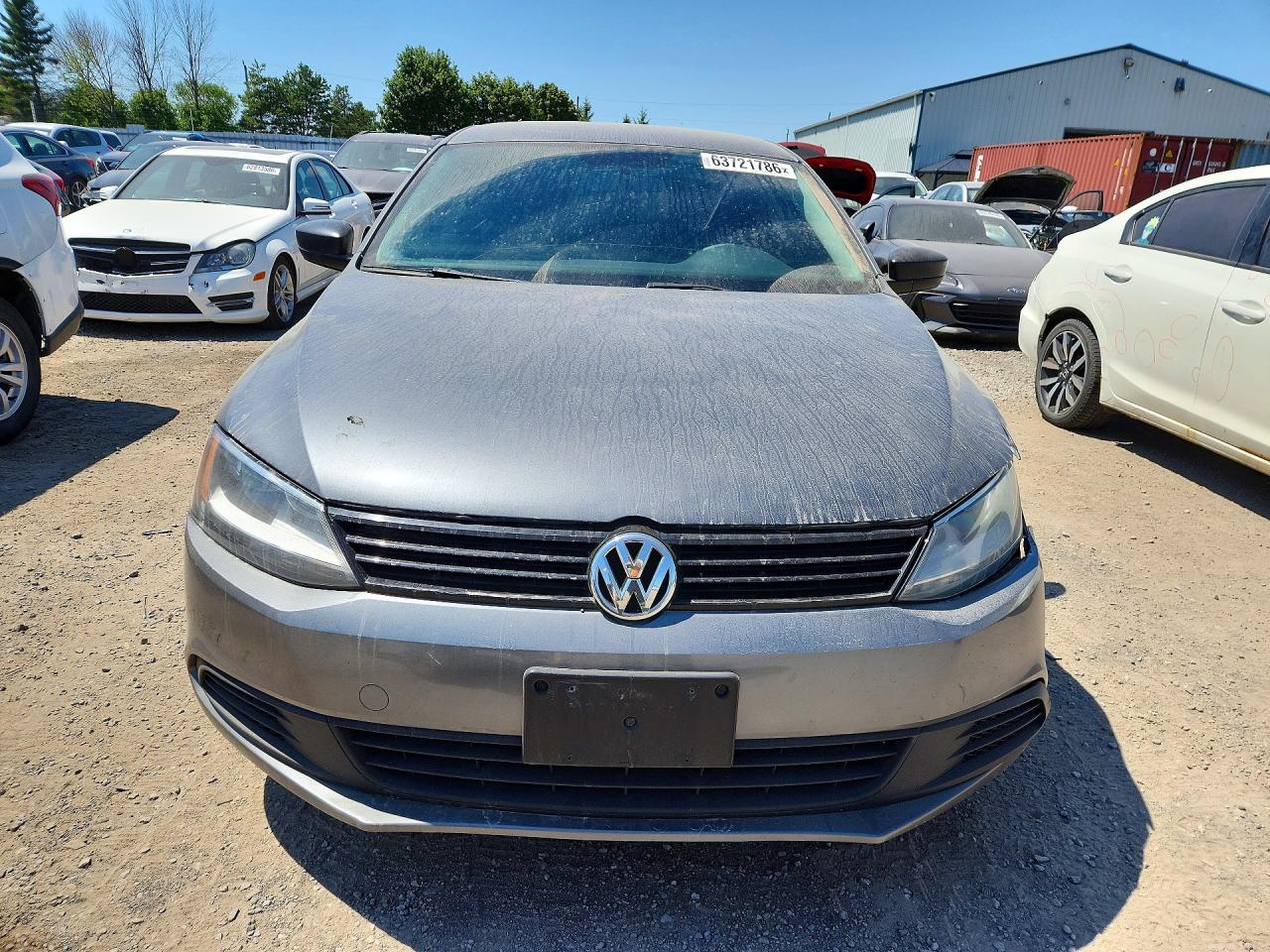 2011 Volkswagen Jetta Base Gray vin: 3VW2K7AJ9BM387583