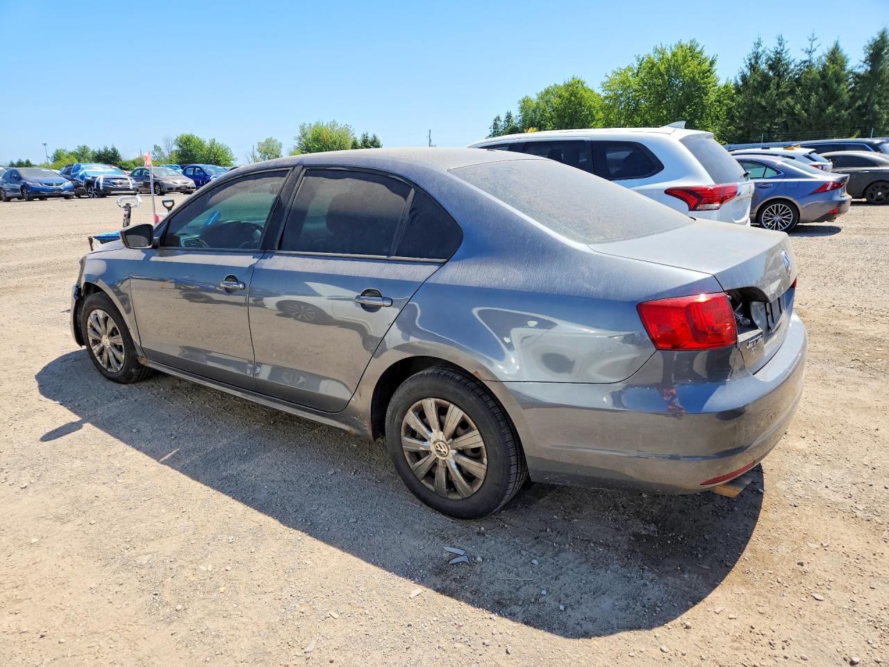2011 Volkswagen Jetta Base Gray vin: 3VW2K7AJ9BM387583
