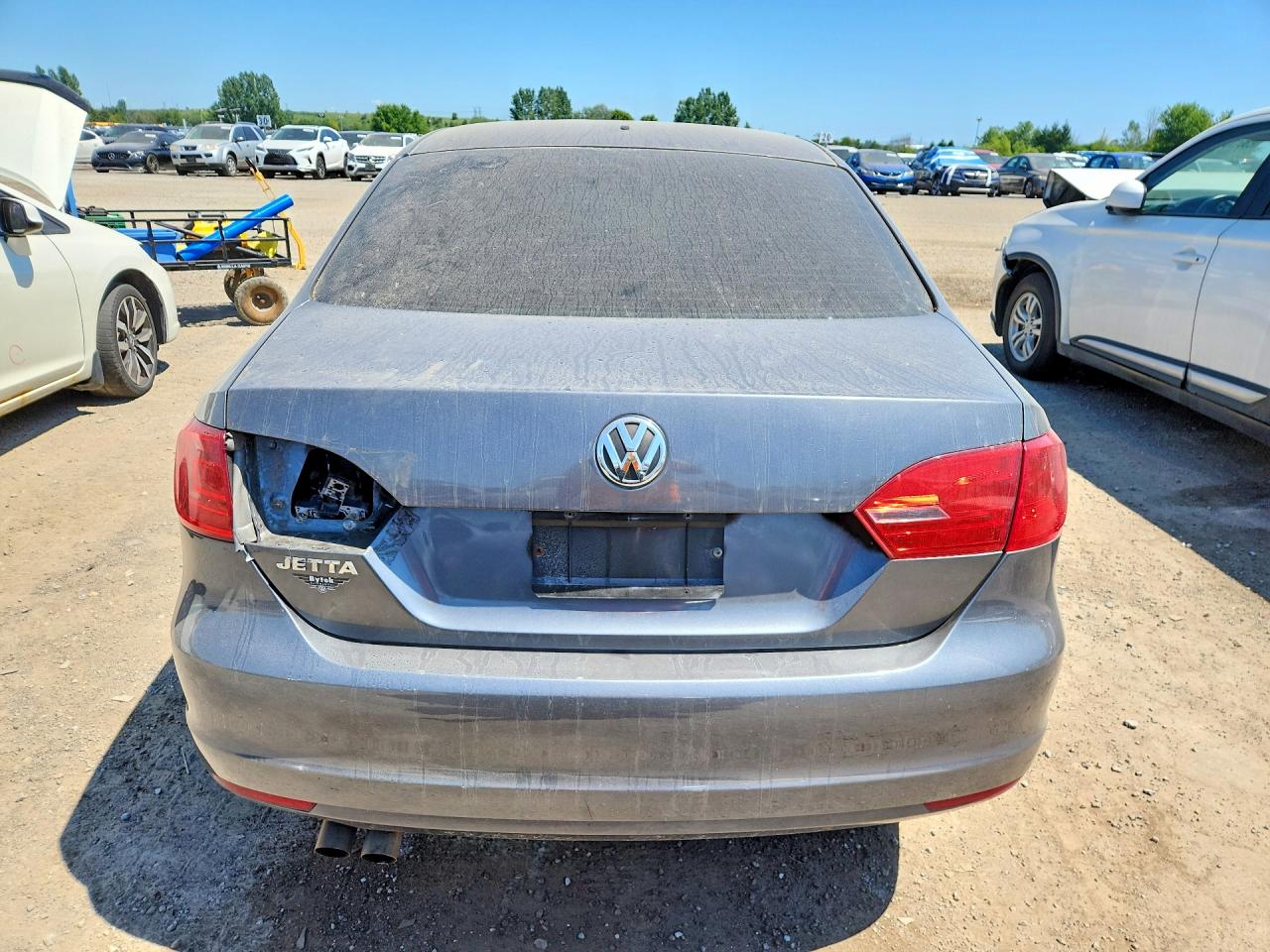 2011 Volkswagen Jetta Base Gray vin: 3VW2K7AJ9BM387583