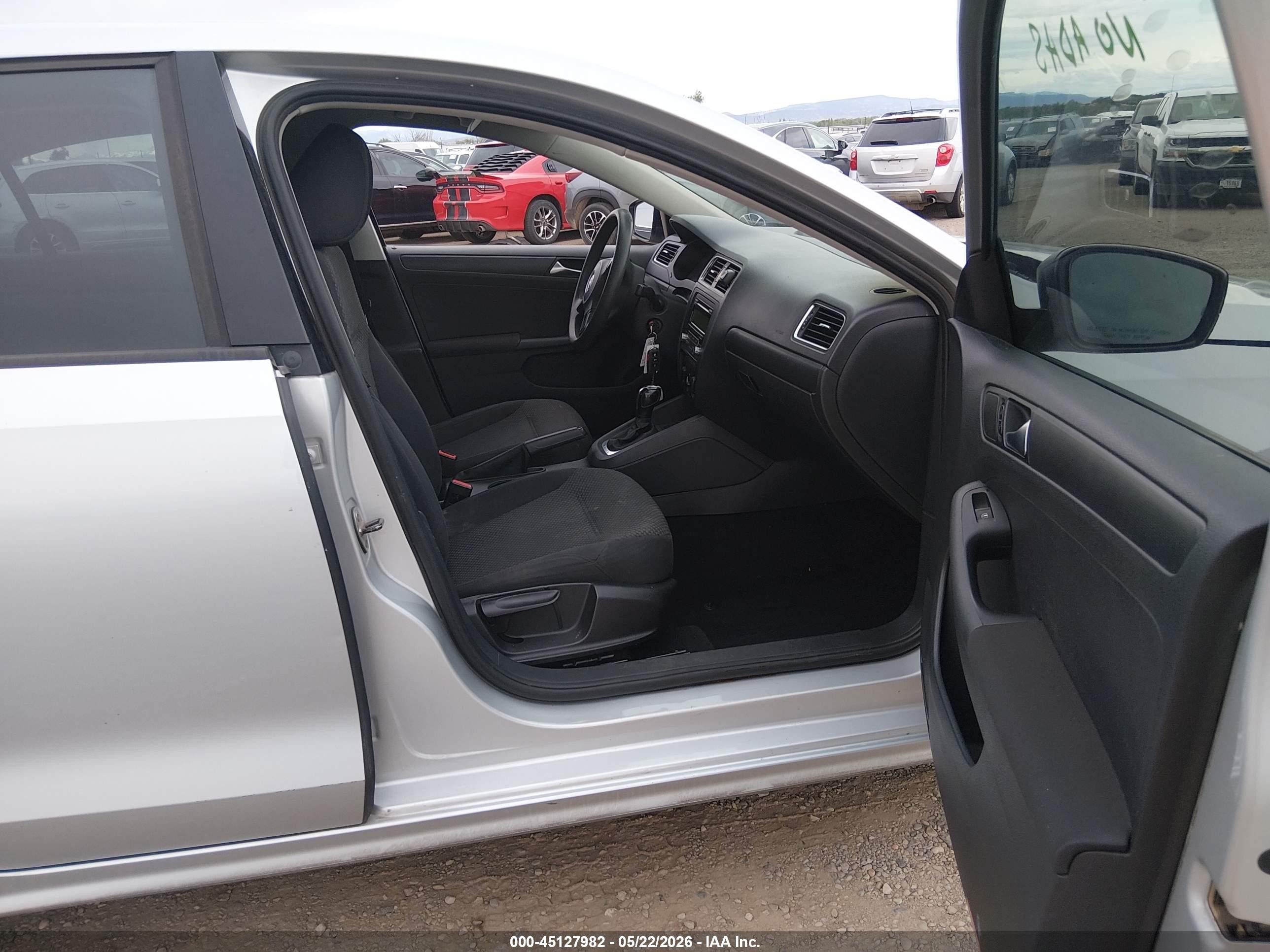 2012 Volkswagen Jetta 2.0l S Silver vin: 3VW2K7AJ9CM308995