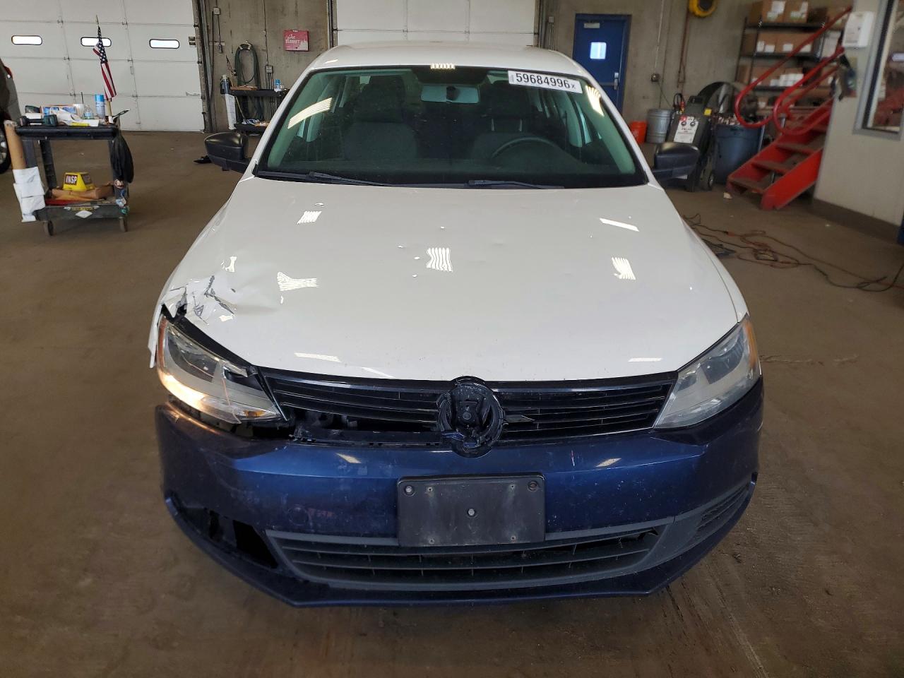 2012 Volkswagen Jetta Base White vin: 3VW2K7AJ9CM416081