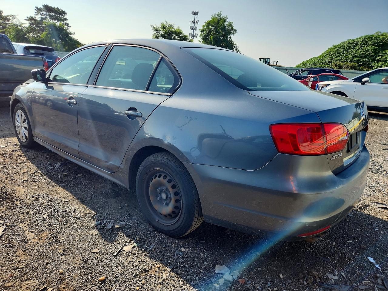 2012 Volkswagen Jetta Base Gray vin: 3VW2K7AJ9CM468603