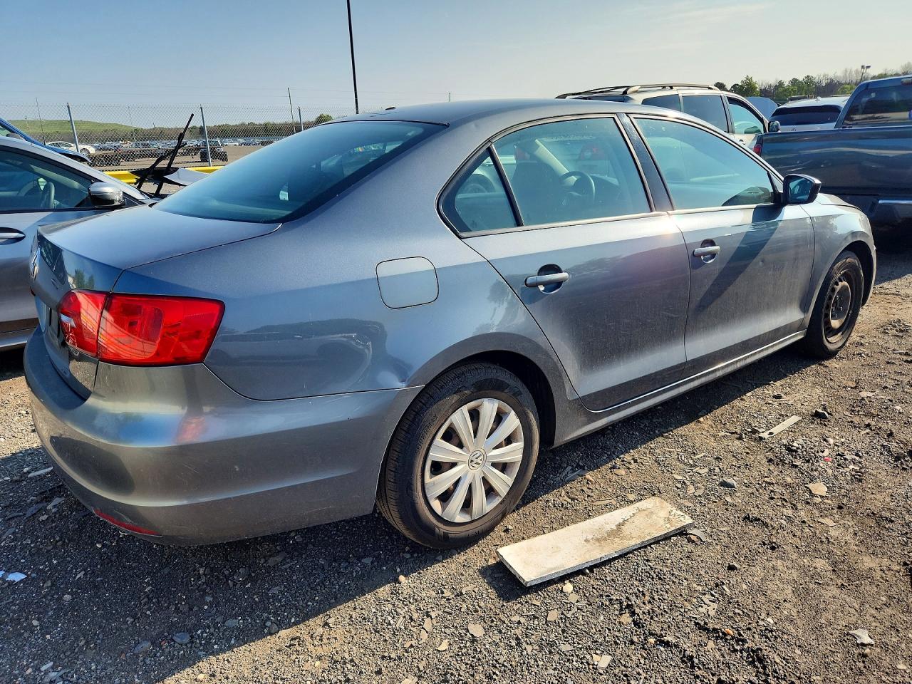 2012 Volkswagen Jetta Base Gray vin: 3VW2K7AJ9CM468603
