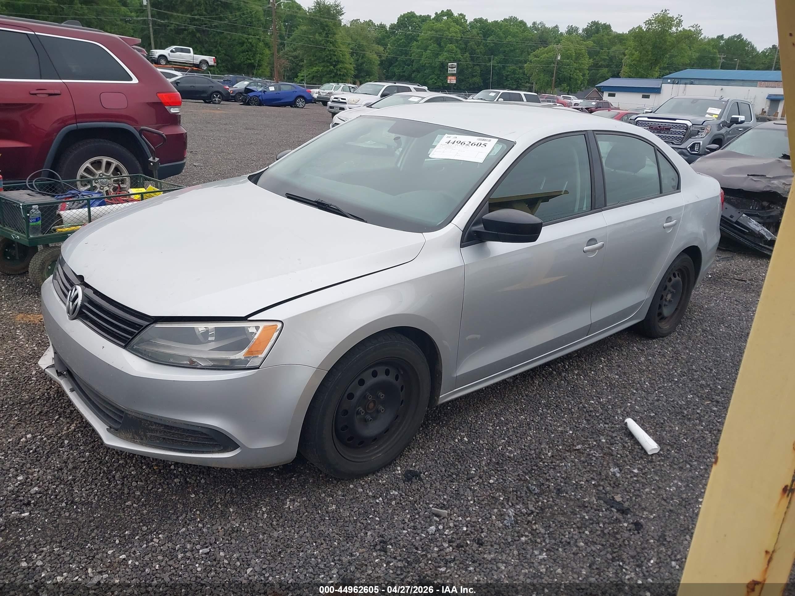 2013 Volkswagen Jetta 2.0l S Silver vin: 3VW2K7AJ9DM218750