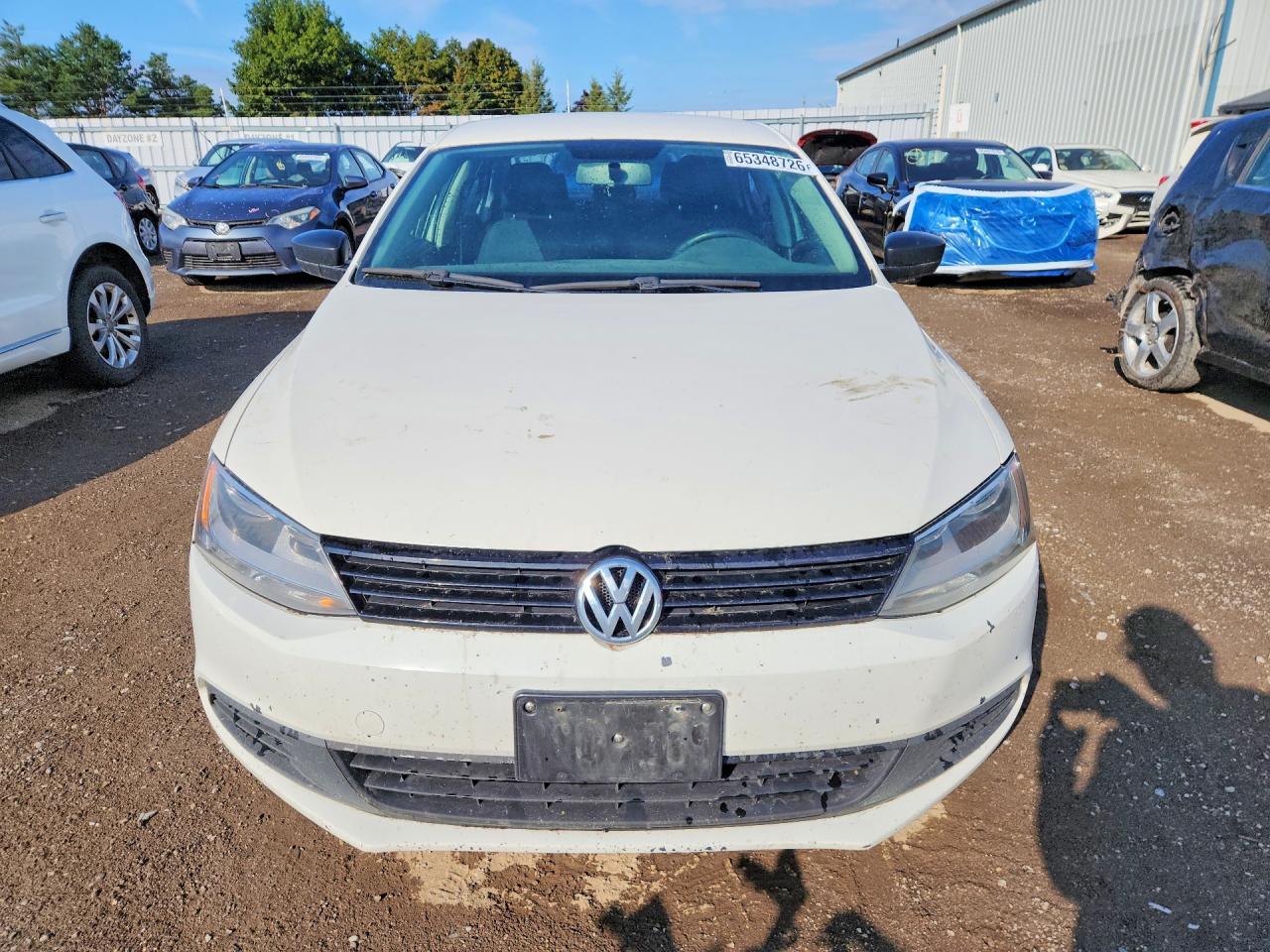 2013 Volkswagen Jetta Base White vin: 3VW2K7AJ9DM278124