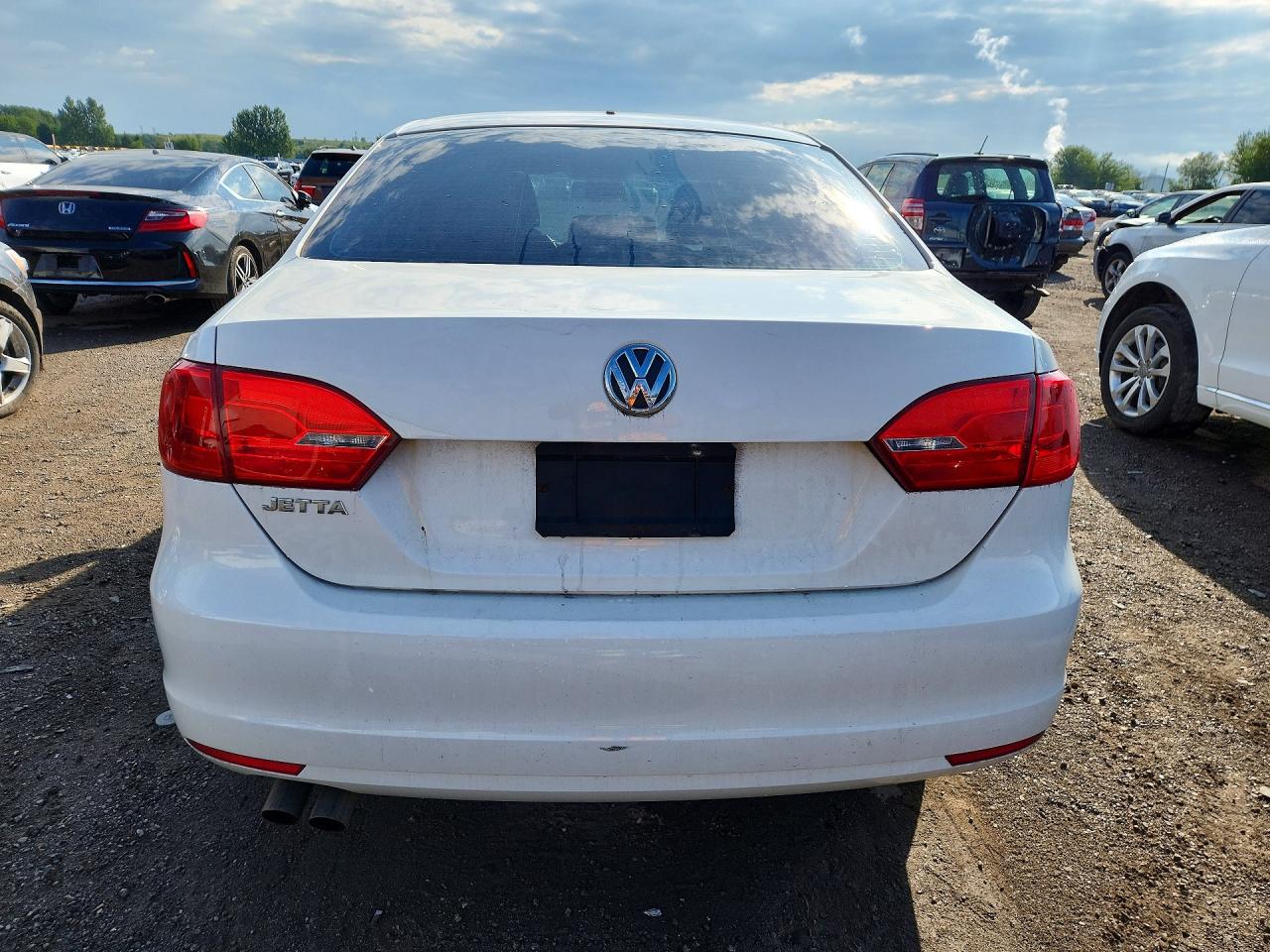 2013 Volkswagen Jetta Base White vin: 3VW2K7AJ9DM278124
