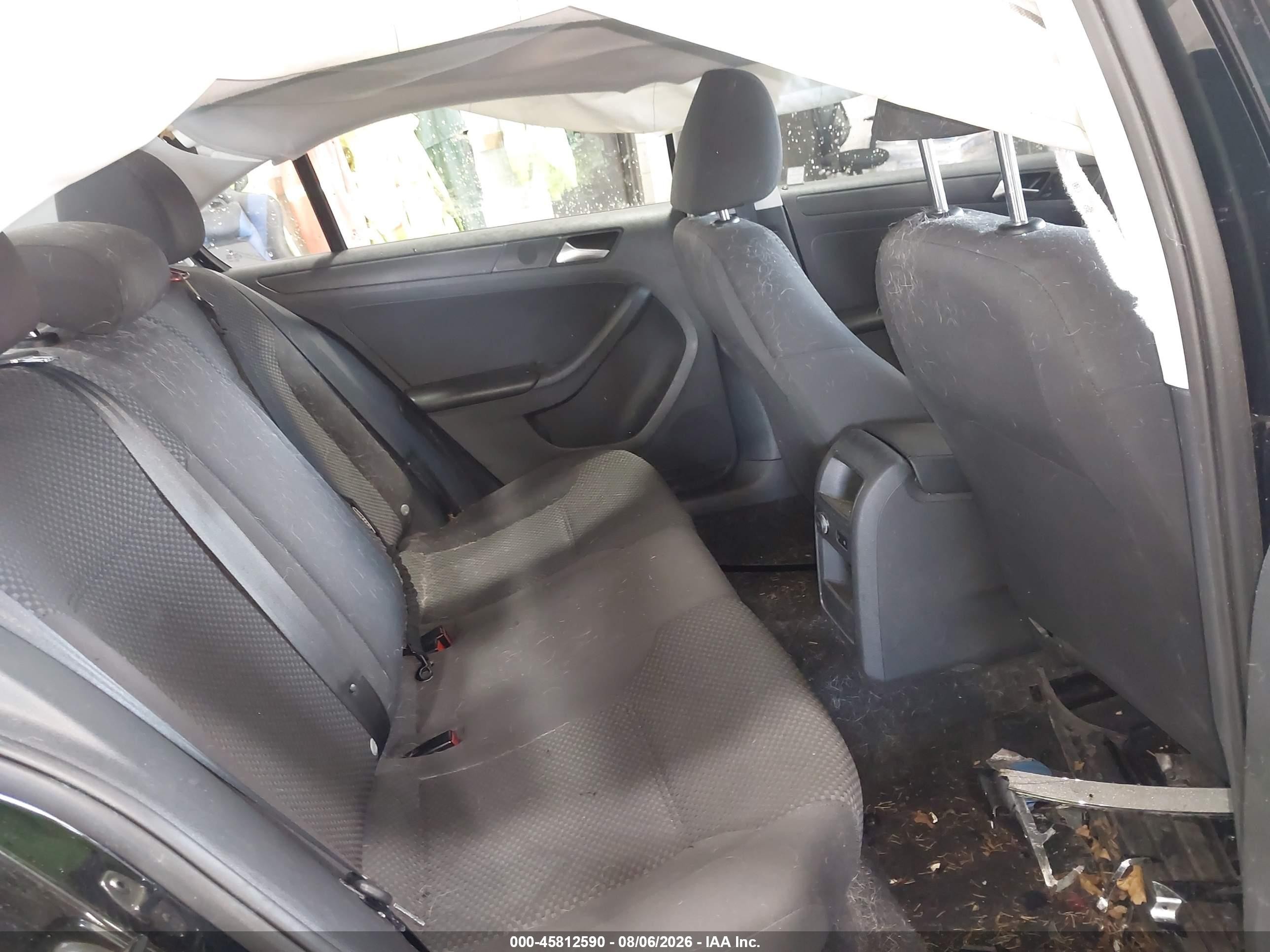2013 Volkswagen Jetta 2.0l S Black vin: 3VW2K7AJ9DM297725