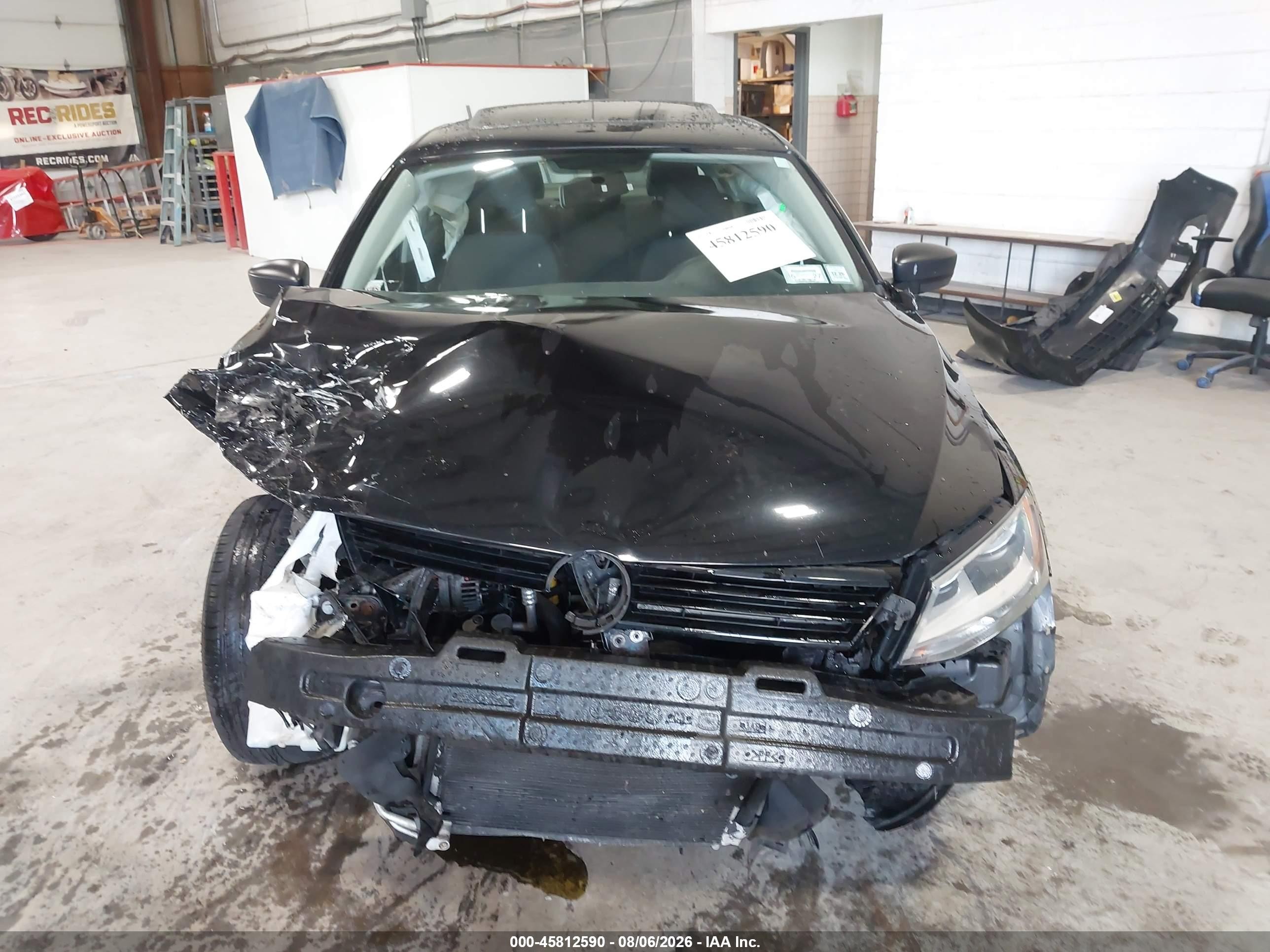 2013 Volkswagen Jetta 2.0l S Black vin: 3VW2K7AJ9DM297725