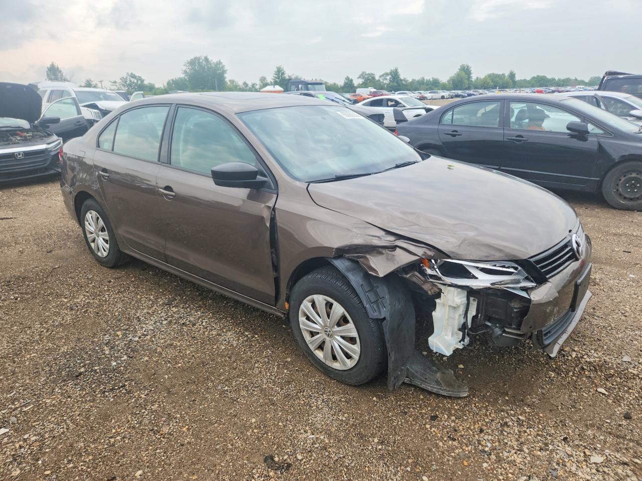 2013 Volkswagen Jetta Base Tan vin: 3VW2K7AJ9DM393144