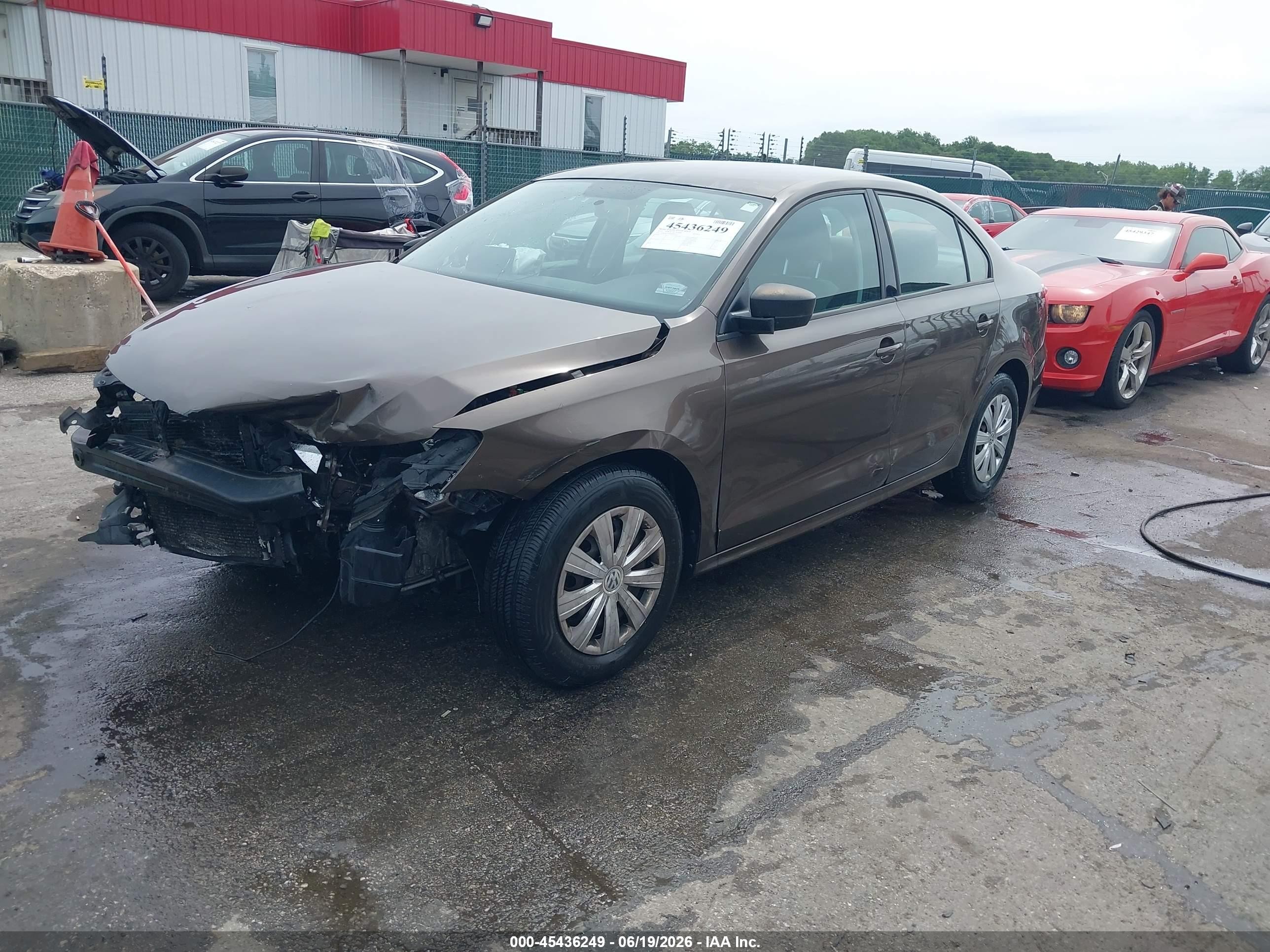 2013 Volkswagen Jetta 2.0l S Brown vin: 3VW2K7AJ9DM401212