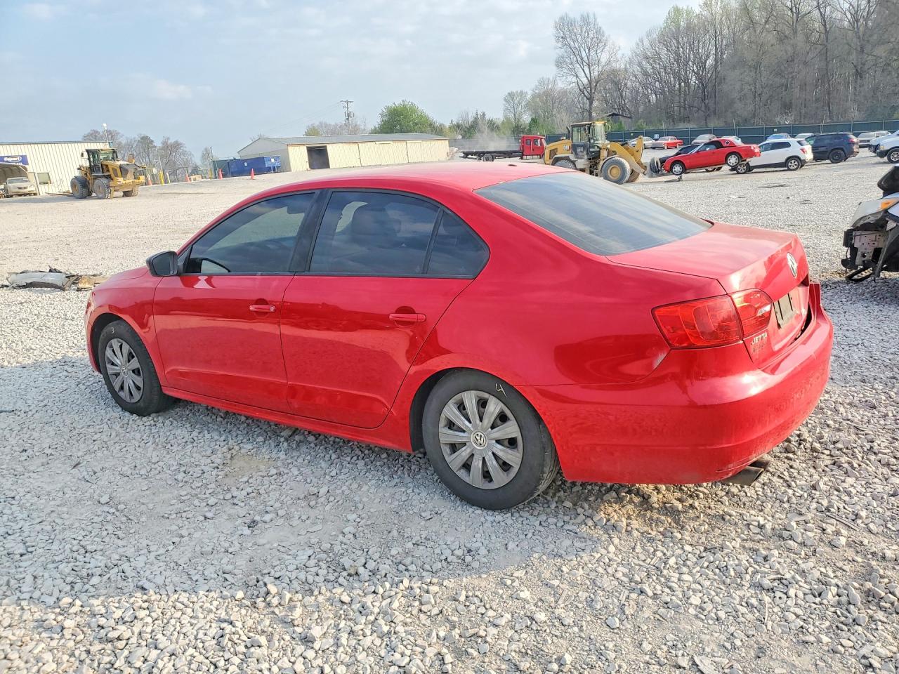 2013 Volkswagen Jetta Base Red vin: 3VW2K7AJ9DM452208