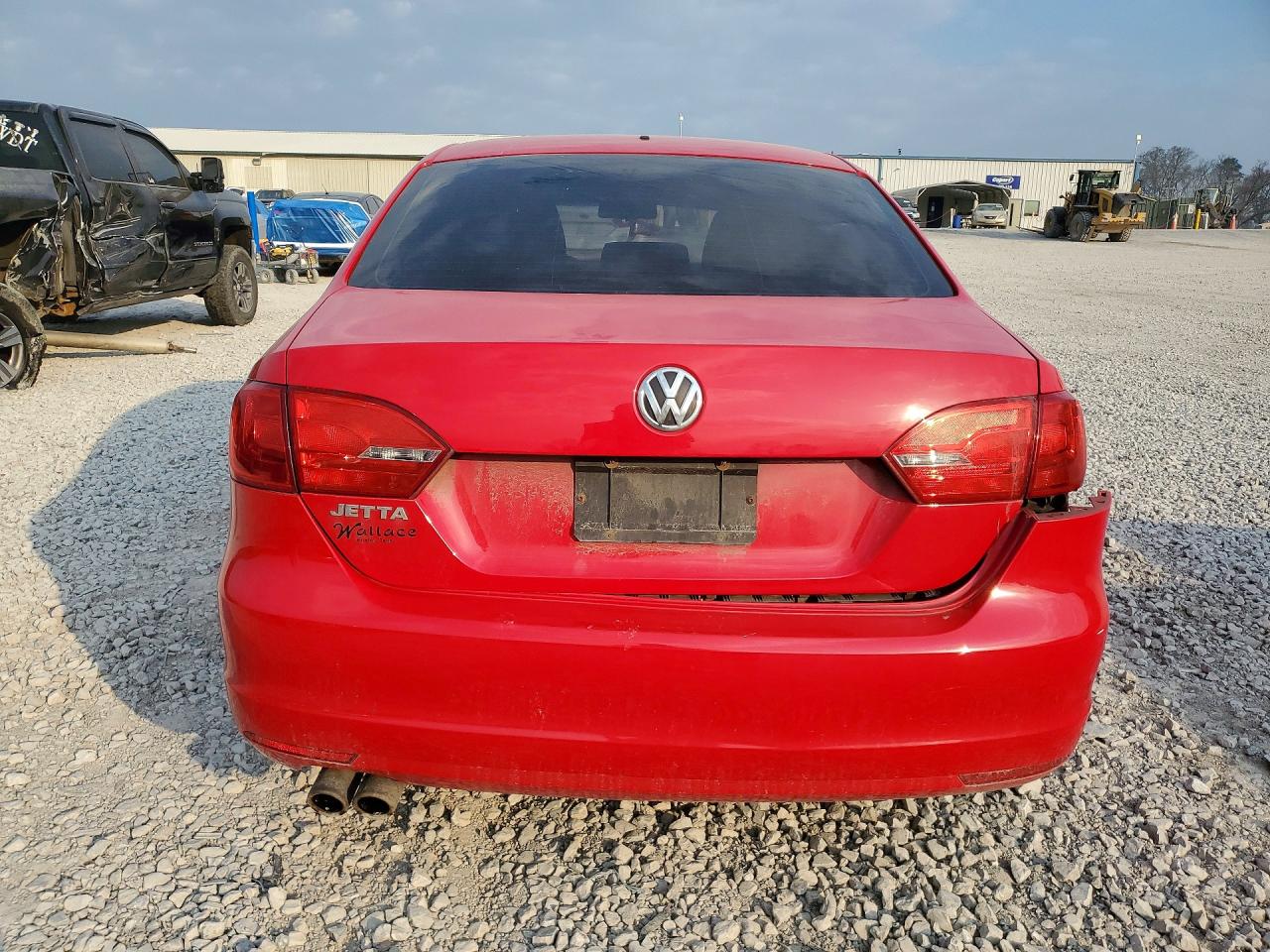 2013 Volkswagen Jetta Base Red vin: 3VW2K7AJ9DM452208