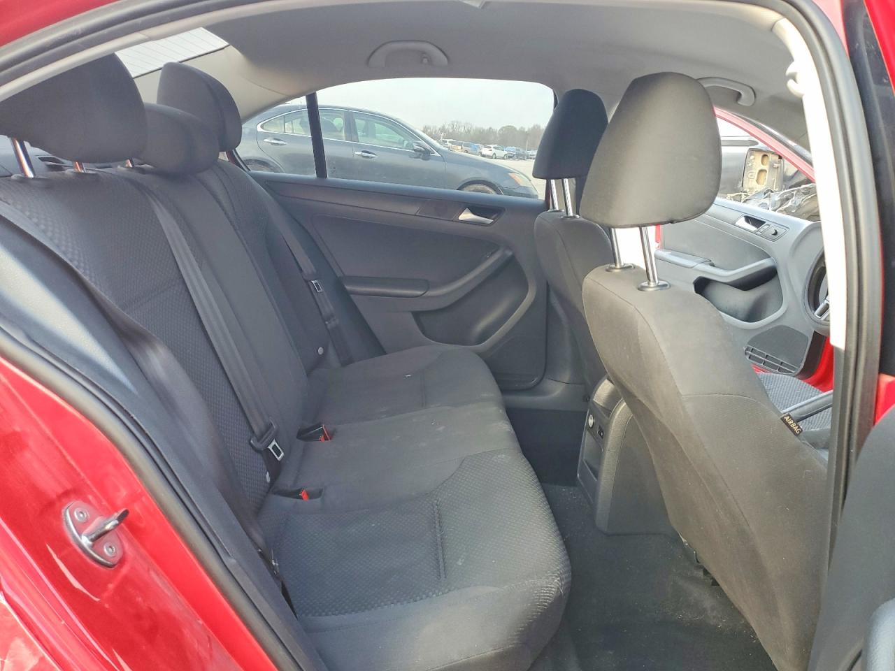 2013 Volkswagen Jetta Base Red vin: 3VW2K7AJ9DM452208