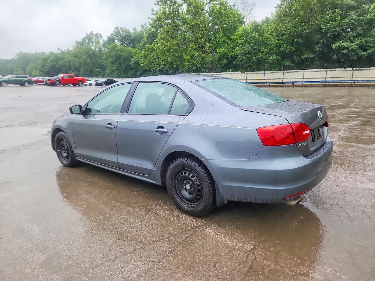 2014 Volkswagen Jetta Base Gray vin: 3VW2K7AJ9EM208415